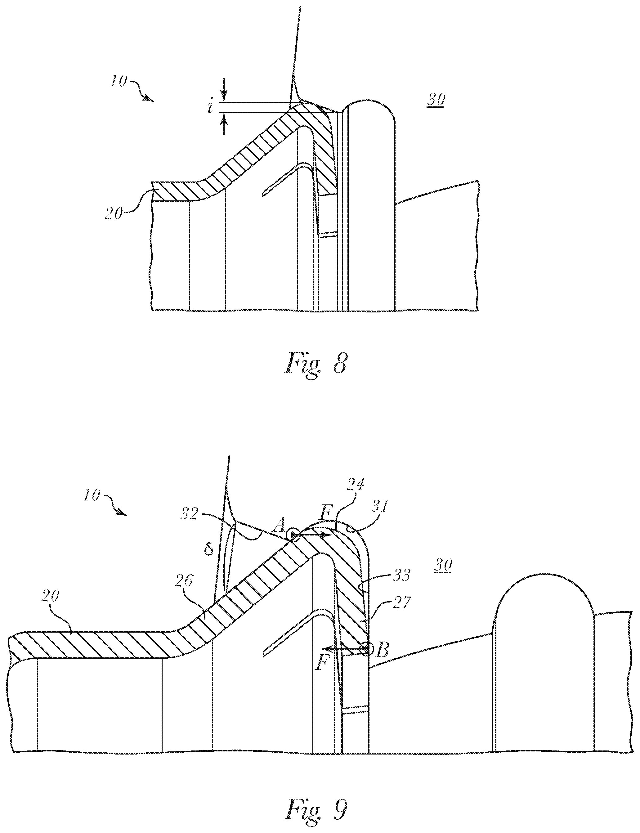 Patent US11781597 Figure 3 – System for securing together by means of press-fitting a casing and a cover of a housing element