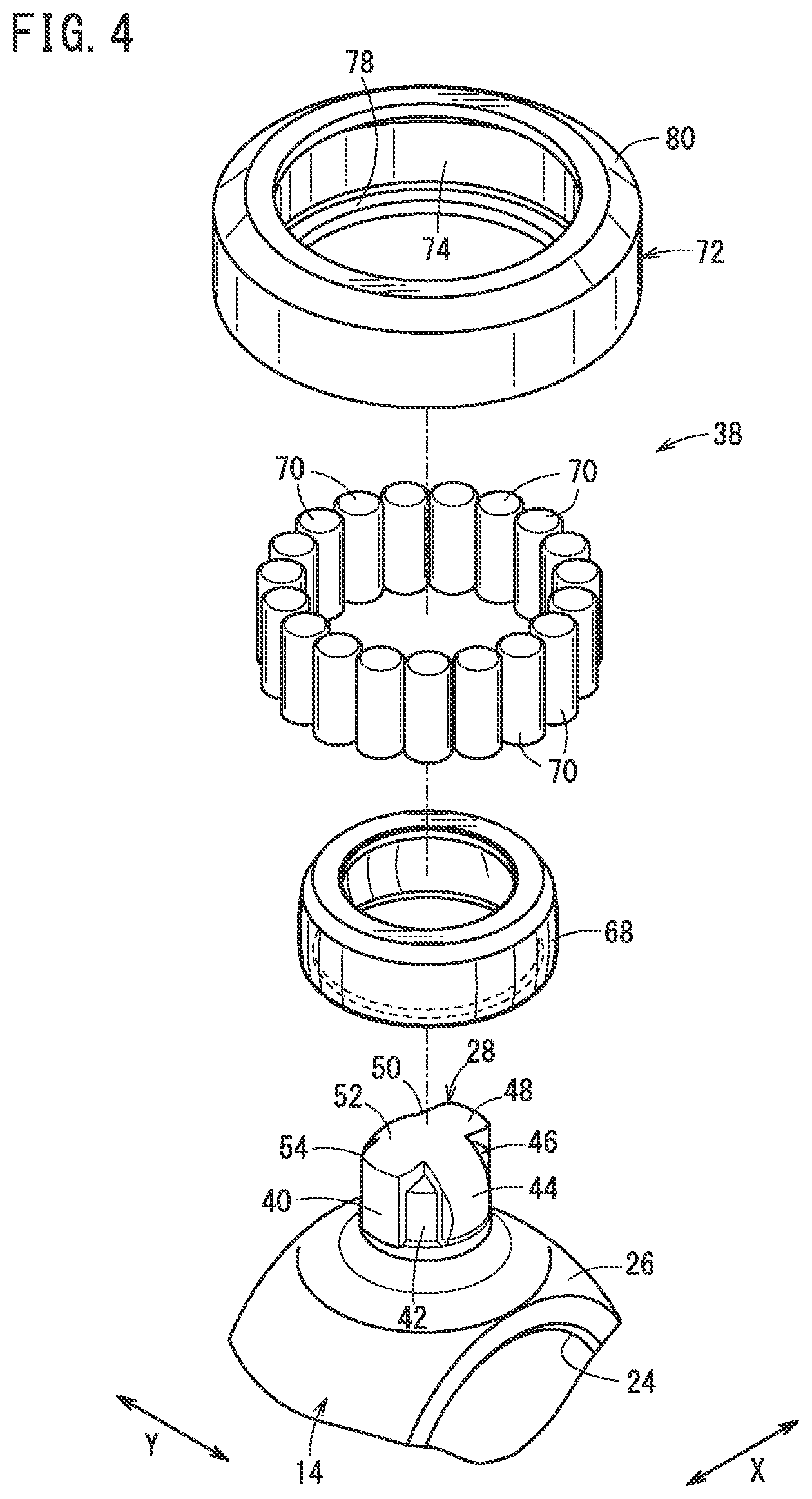 Patent US11781599 Figure 4 – Constant velocity joint