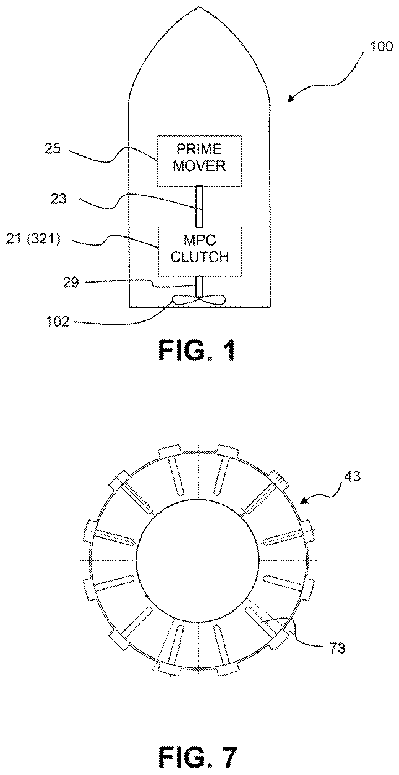 Patent US11781601 Figure 1 – Multi-plate clutch transmission and marine vehicle including a multi-plate clutch transmission