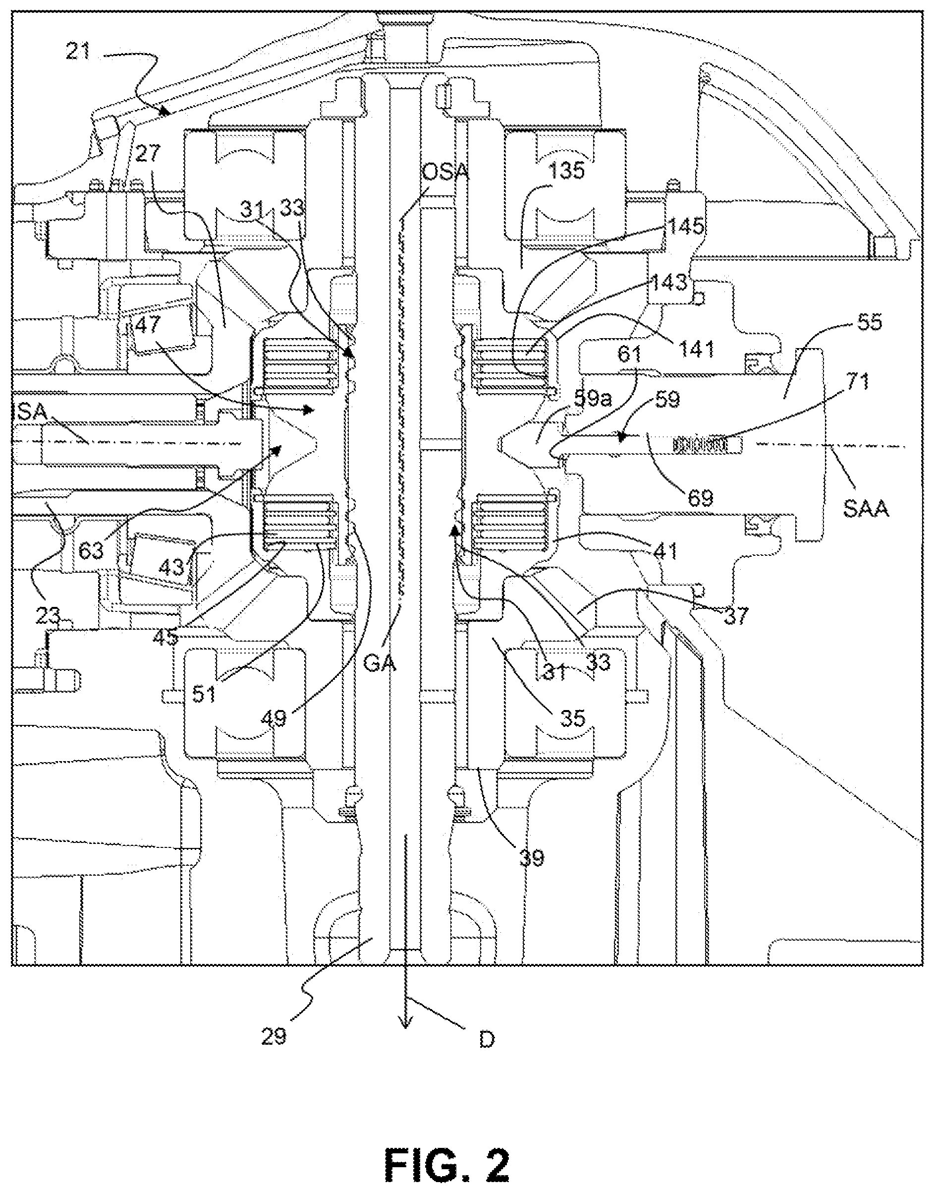 Patent US11781601 Figure 2 – Multi-plate clutch transmission and marine vehicle including a multi-plate clutch transmission