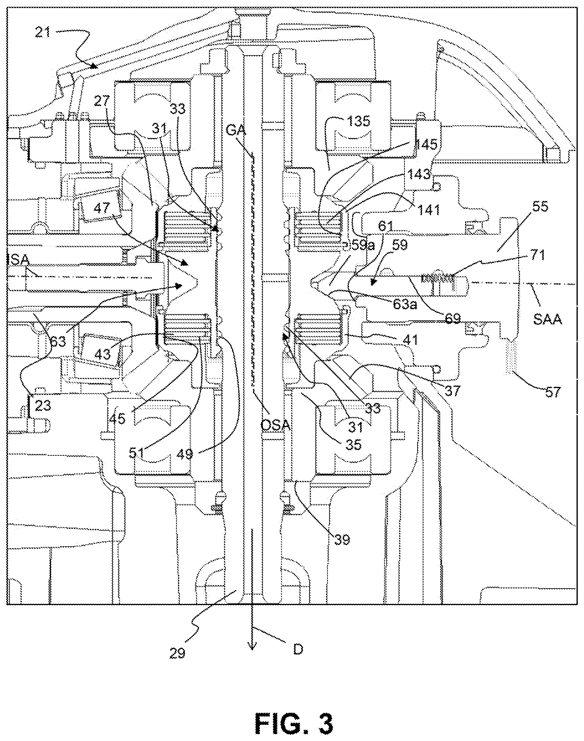 Patent US11781601 Figure 3 – Multi-plate clutch transmission and marine vehicle including a multi-plate clutch transmission