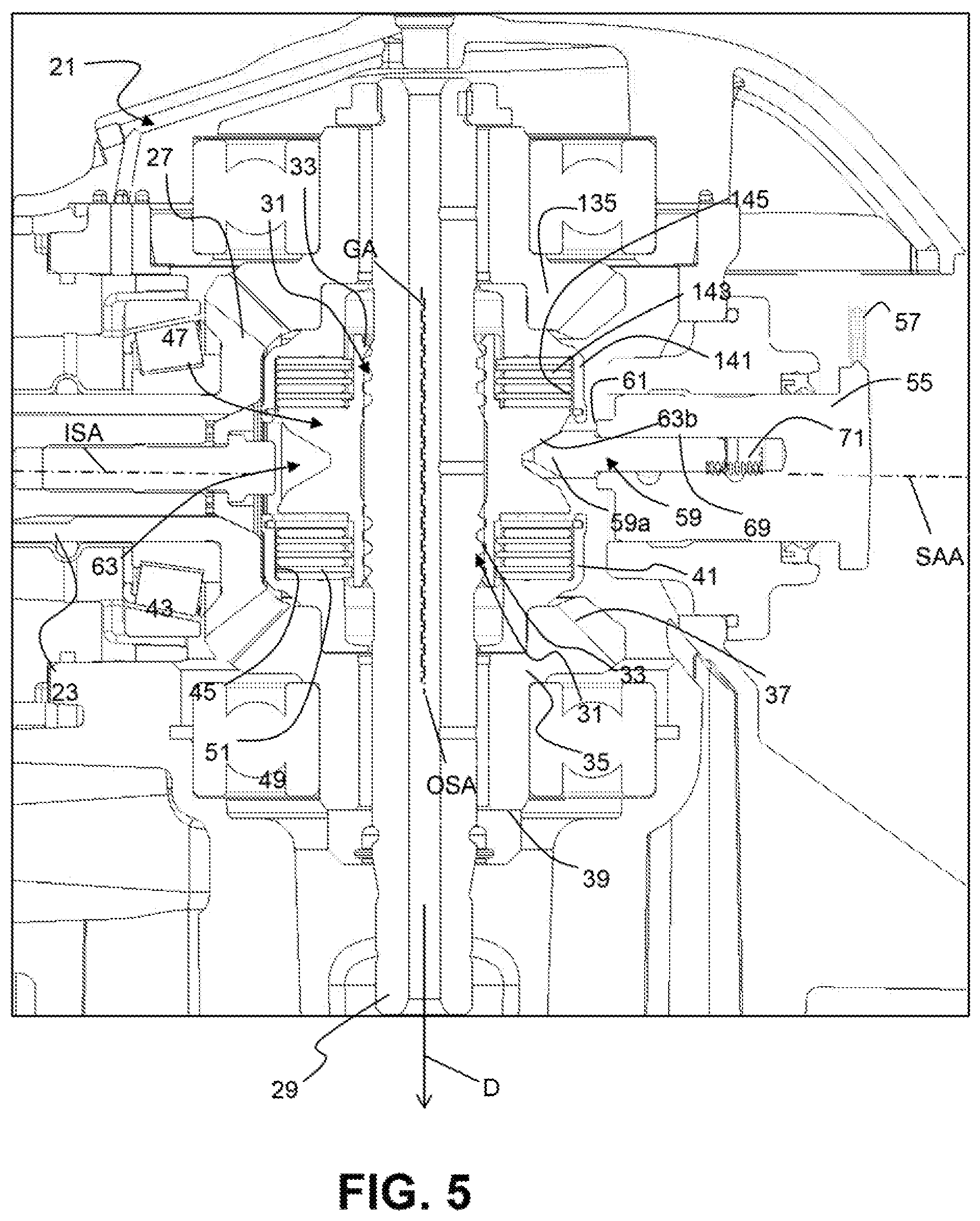 Patent US11781601 Figure 5 – Multi-plate clutch transmission and marine vehicle including a multi-plate clutch transmission