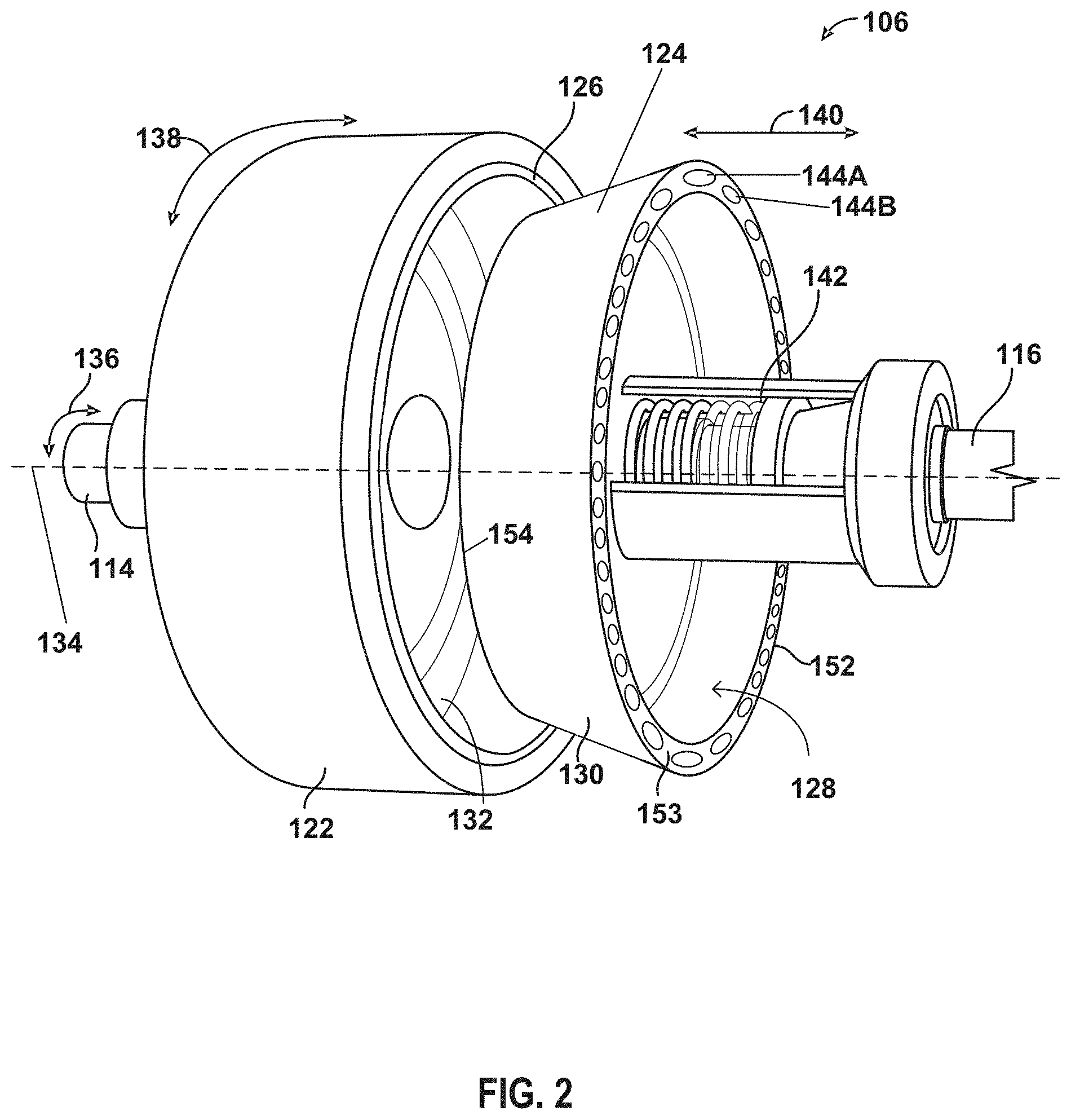 Patent US11781603 Figure 2 – Cone clutch system