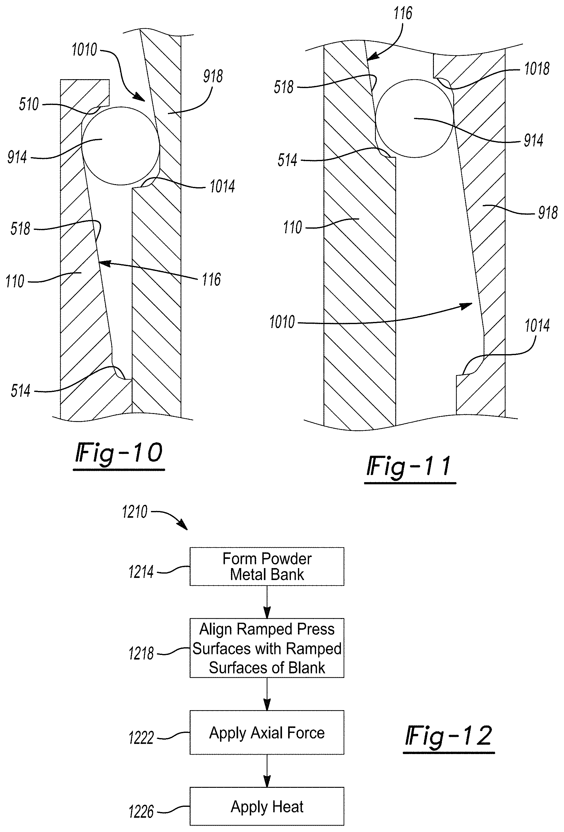 Patent US11781604 Figure 6 – Actuator with powdered metal ball ramp and method of selective surface densification of powdered metal ball ramp