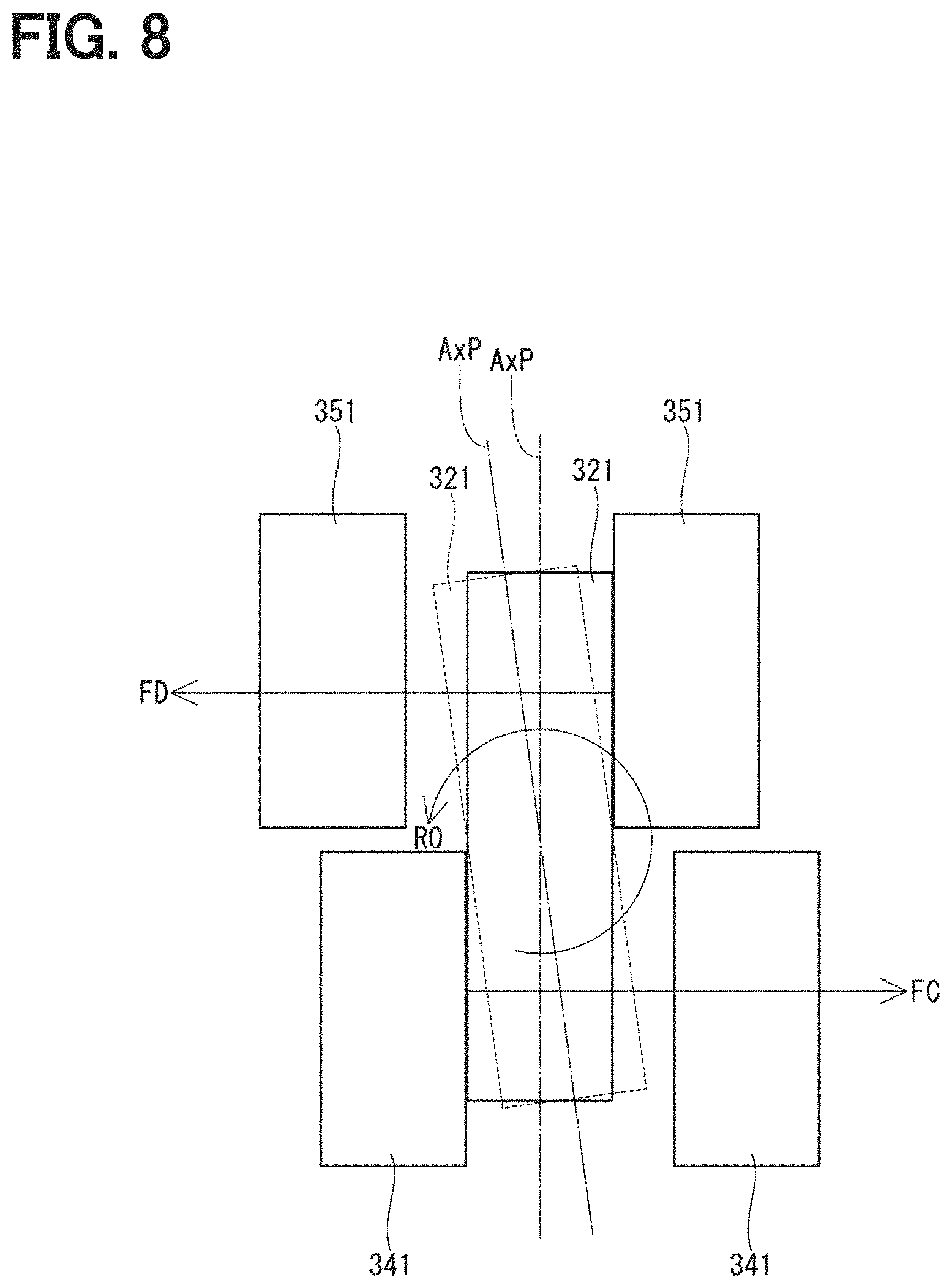Patent US11781605 Figure 8 – Clutch device
