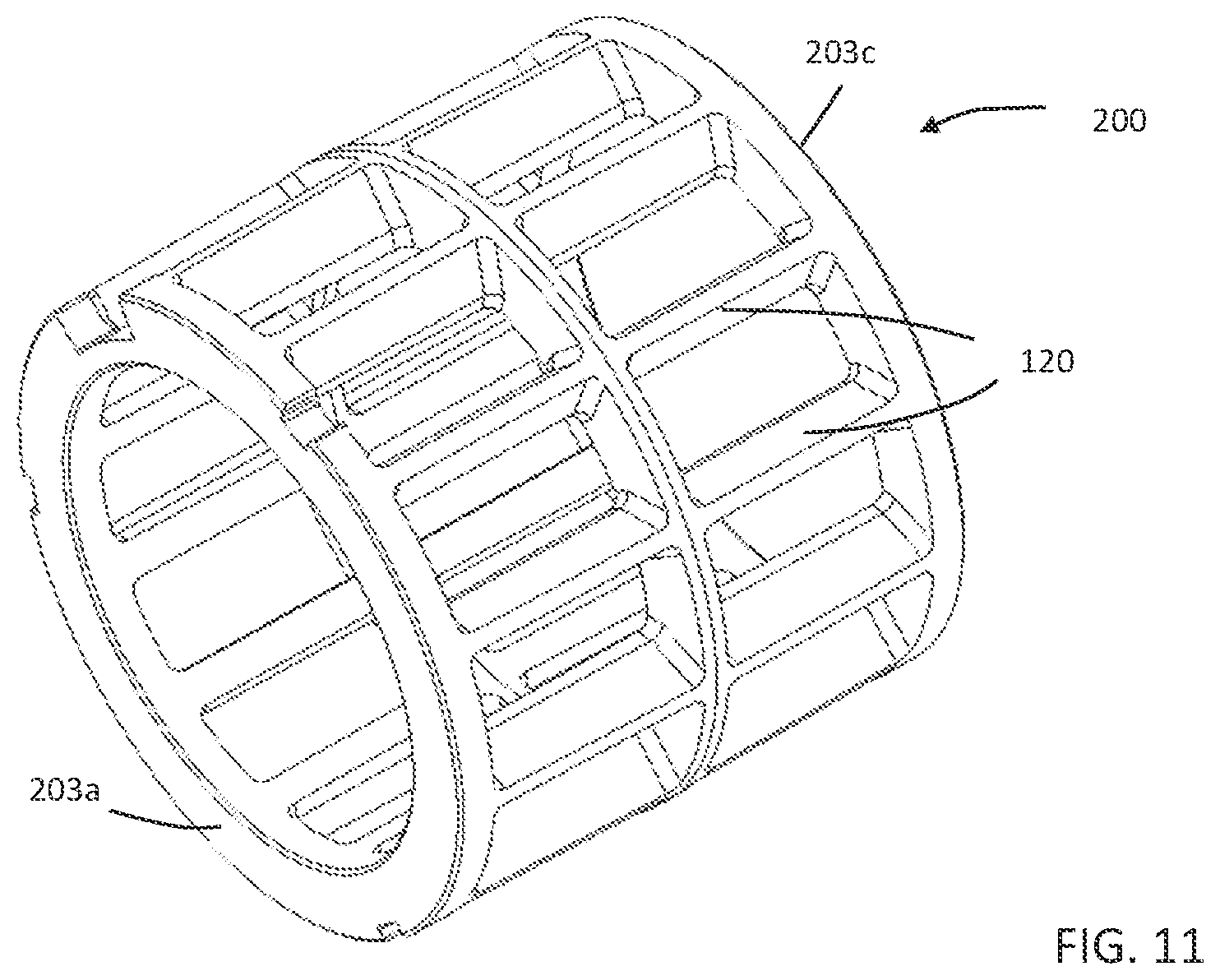 Patent US11781608 Figure 15 – Roller cage assembly for an overrunning clutch