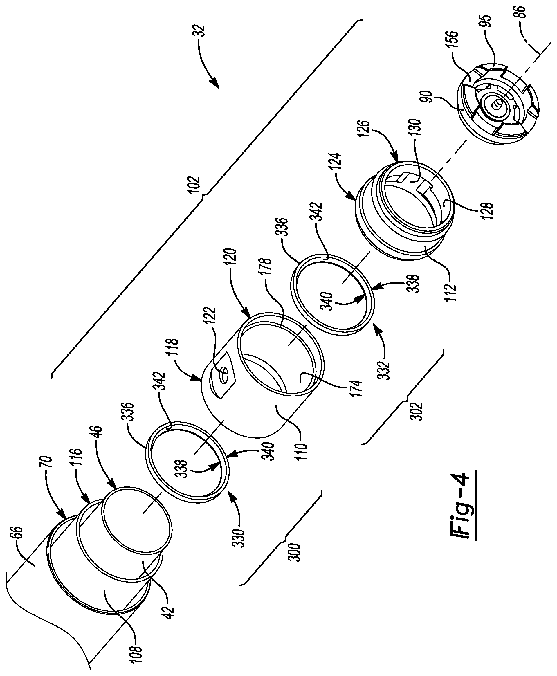 Patent US11781611 Figure 4 – Damper with compression damping force range increase