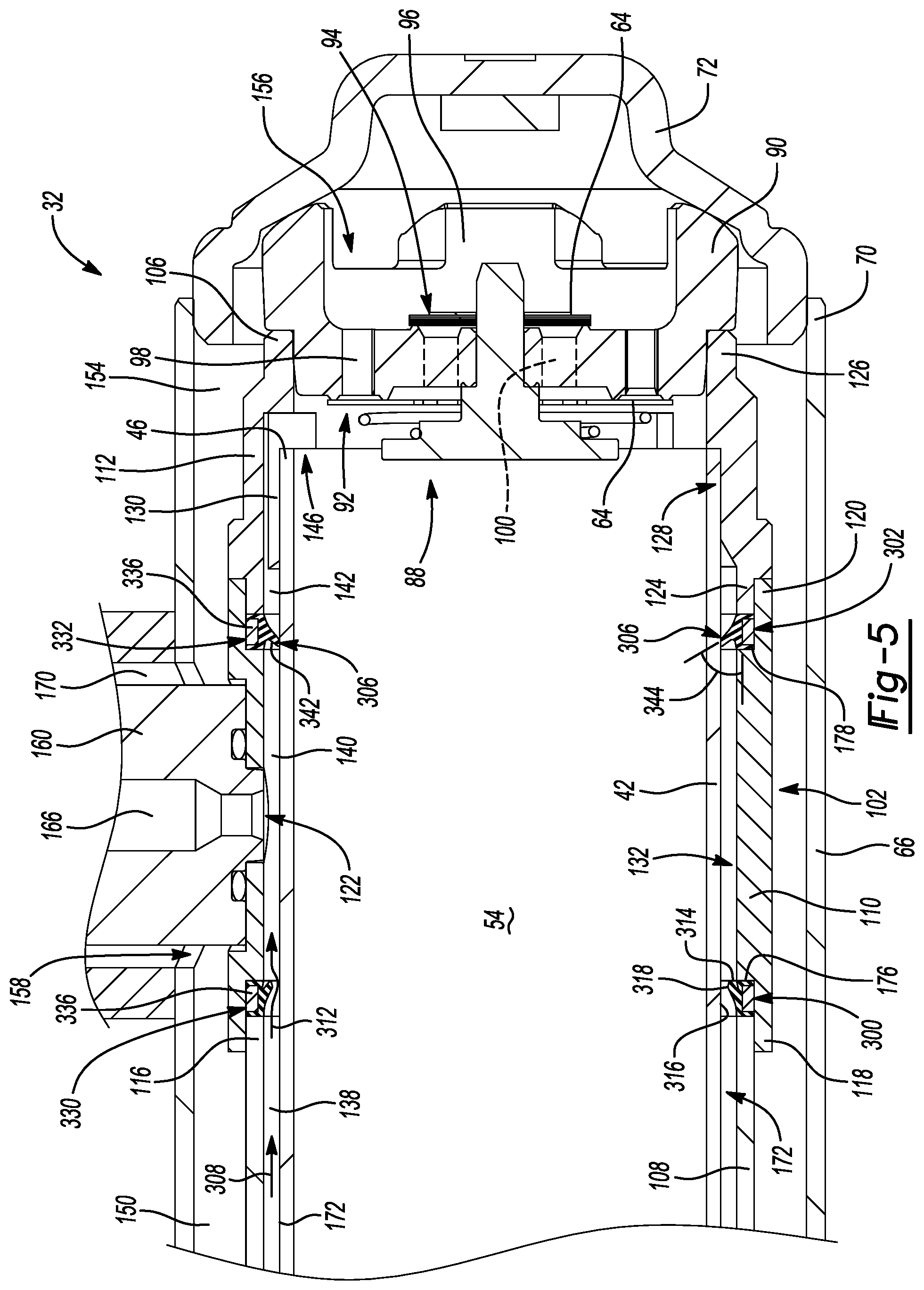 Patent US11781611 Figure 5 – Damper with compression damping force range increase