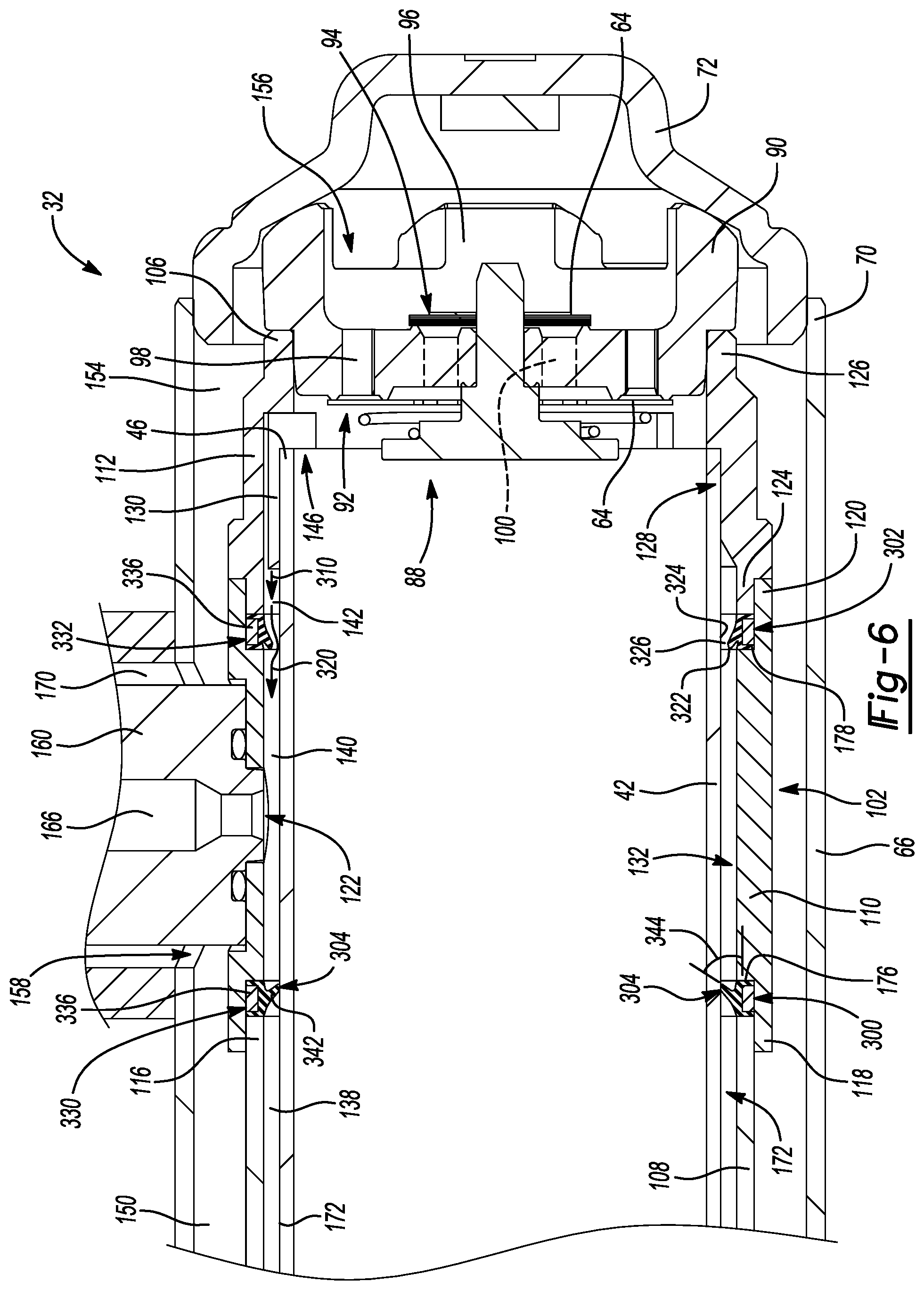 Patent US11781611 Figure 6 – Damper with compression damping force range increase