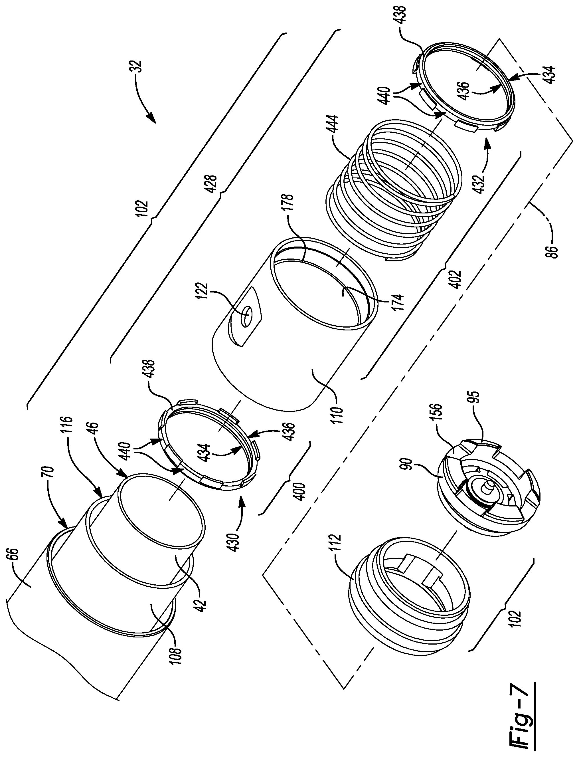 Patent US11781611 Figure 7 – Damper with compression damping force range increase