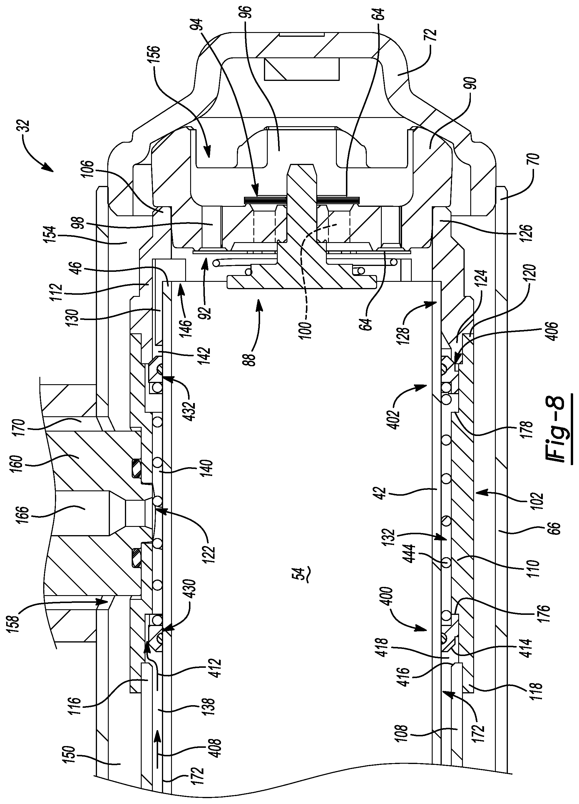 Patent US11781611 Figure 8 – Damper with compression damping force range increase