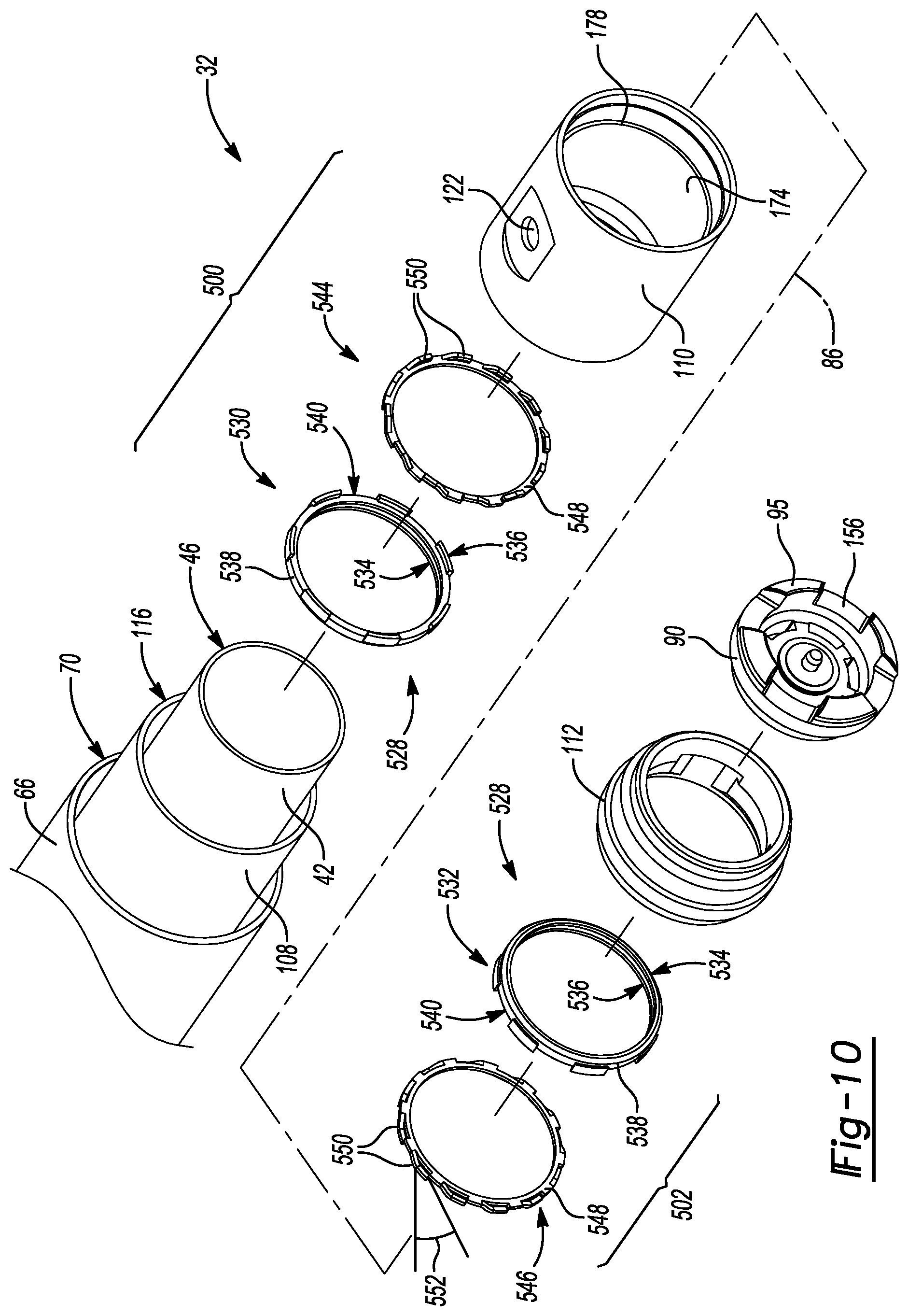 Patent US11781611 Figure 10 – Damper with compression damping force range increase