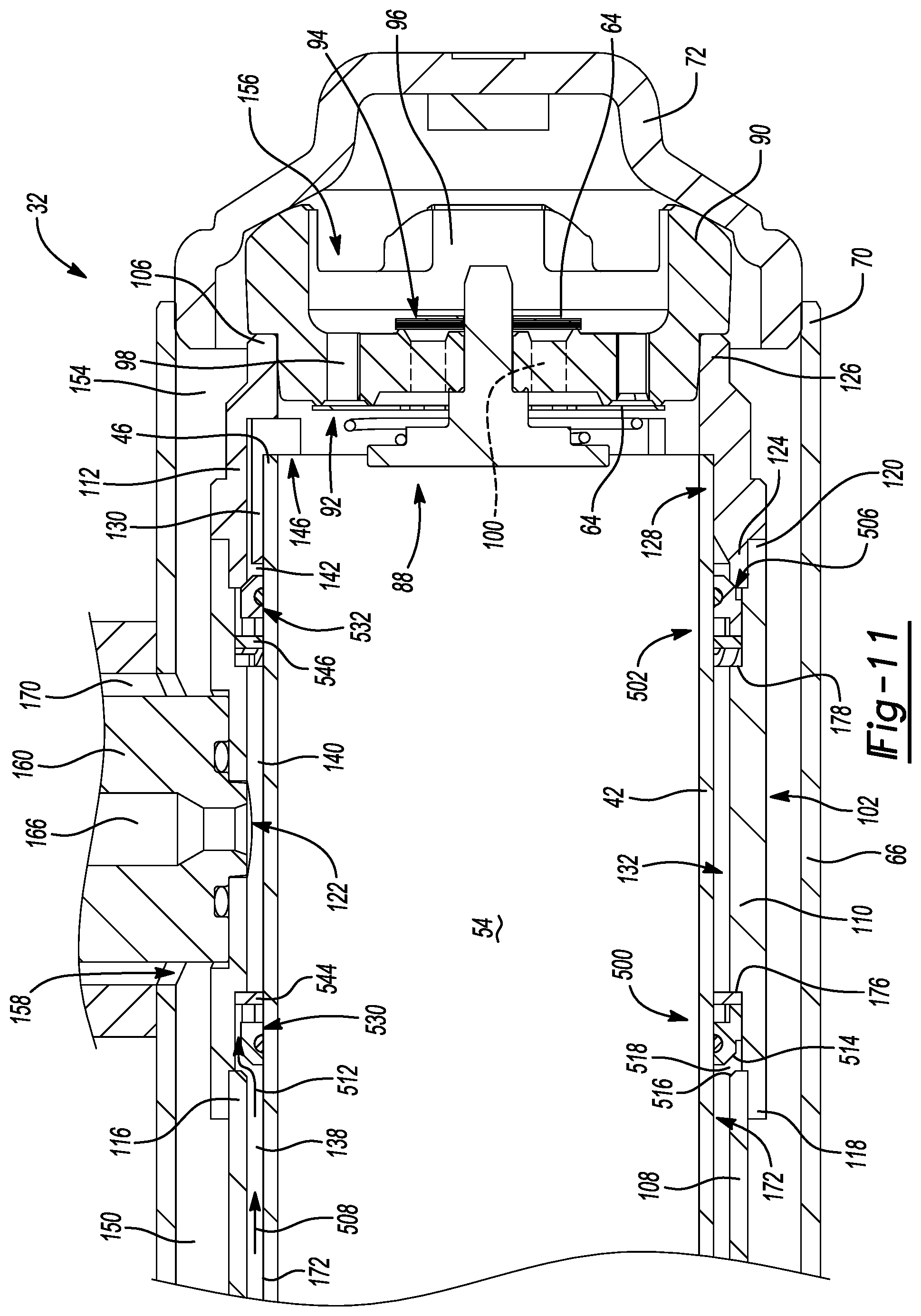 Patent US11781611 Figure 11 – Damper with compression damping force range increase