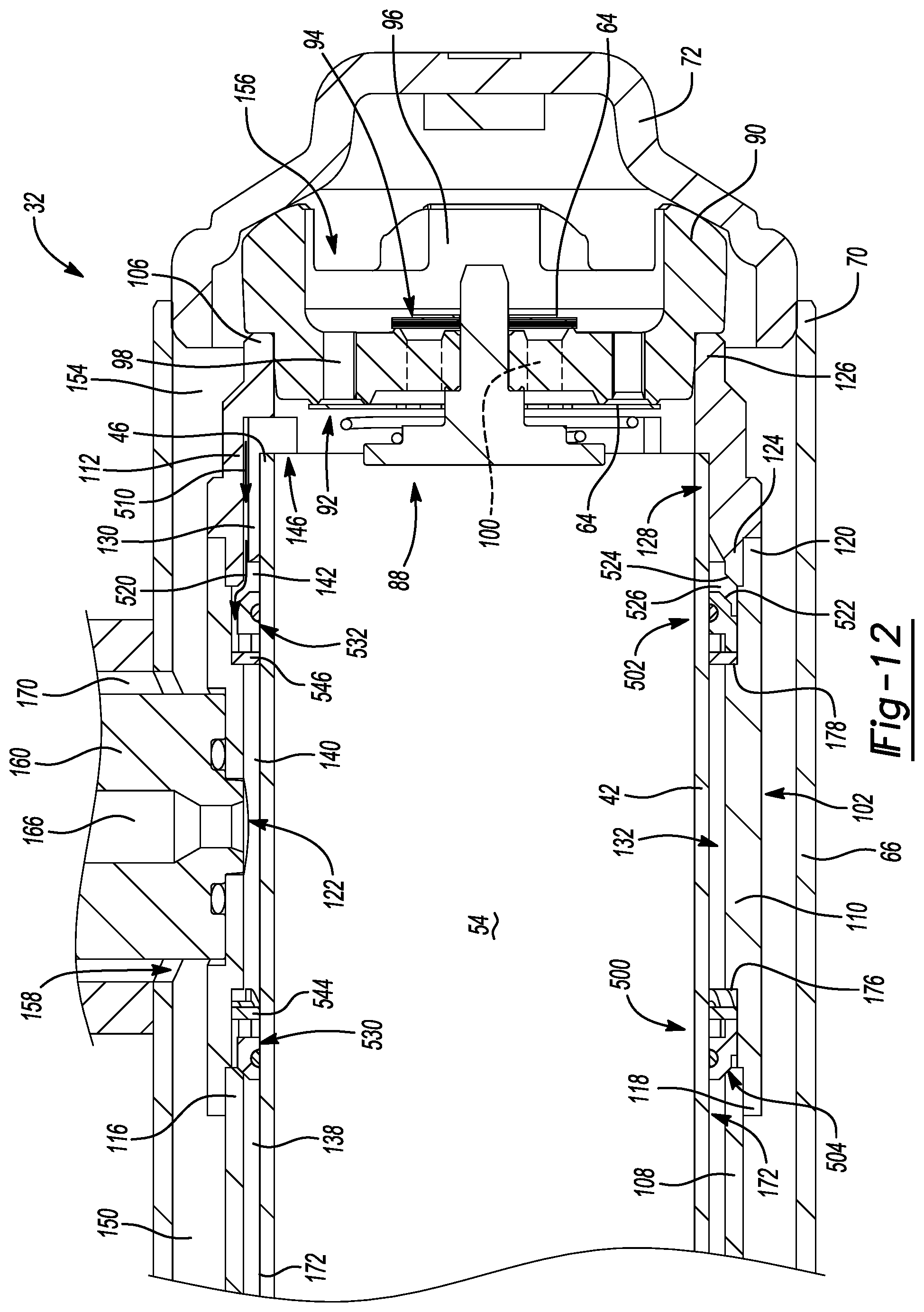 Patent US11781611 Figure 12 – Damper with compression damping force range increase