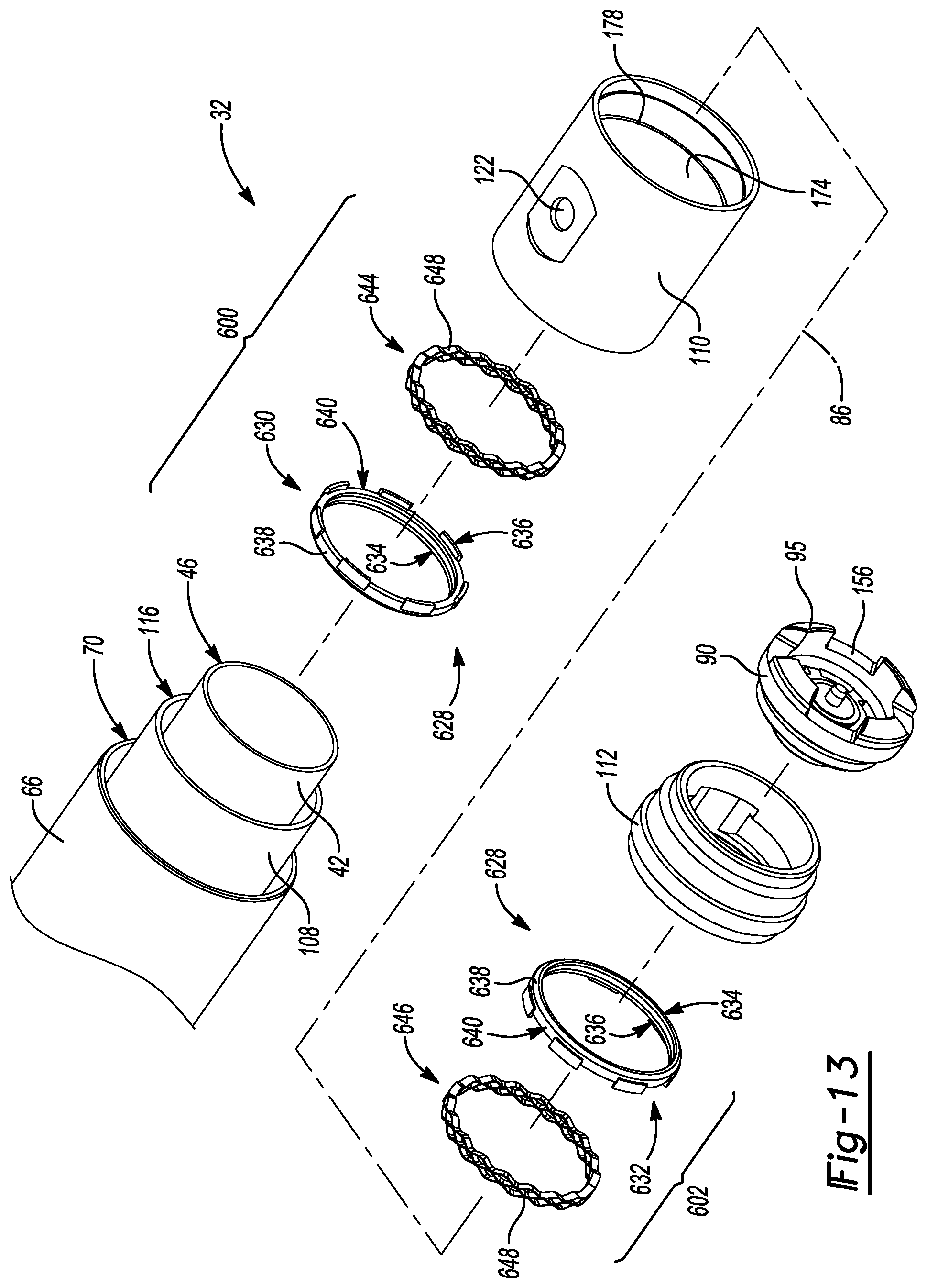 Patent US11781611 Figure 13 – Damper with compression damping force range increase