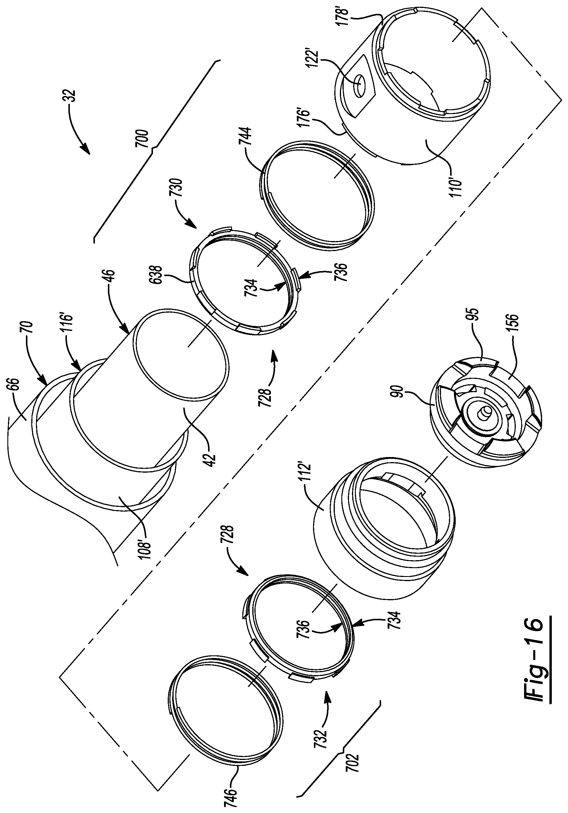 Patent US11781611 Figure 16 – Damper with compression damping force range increase