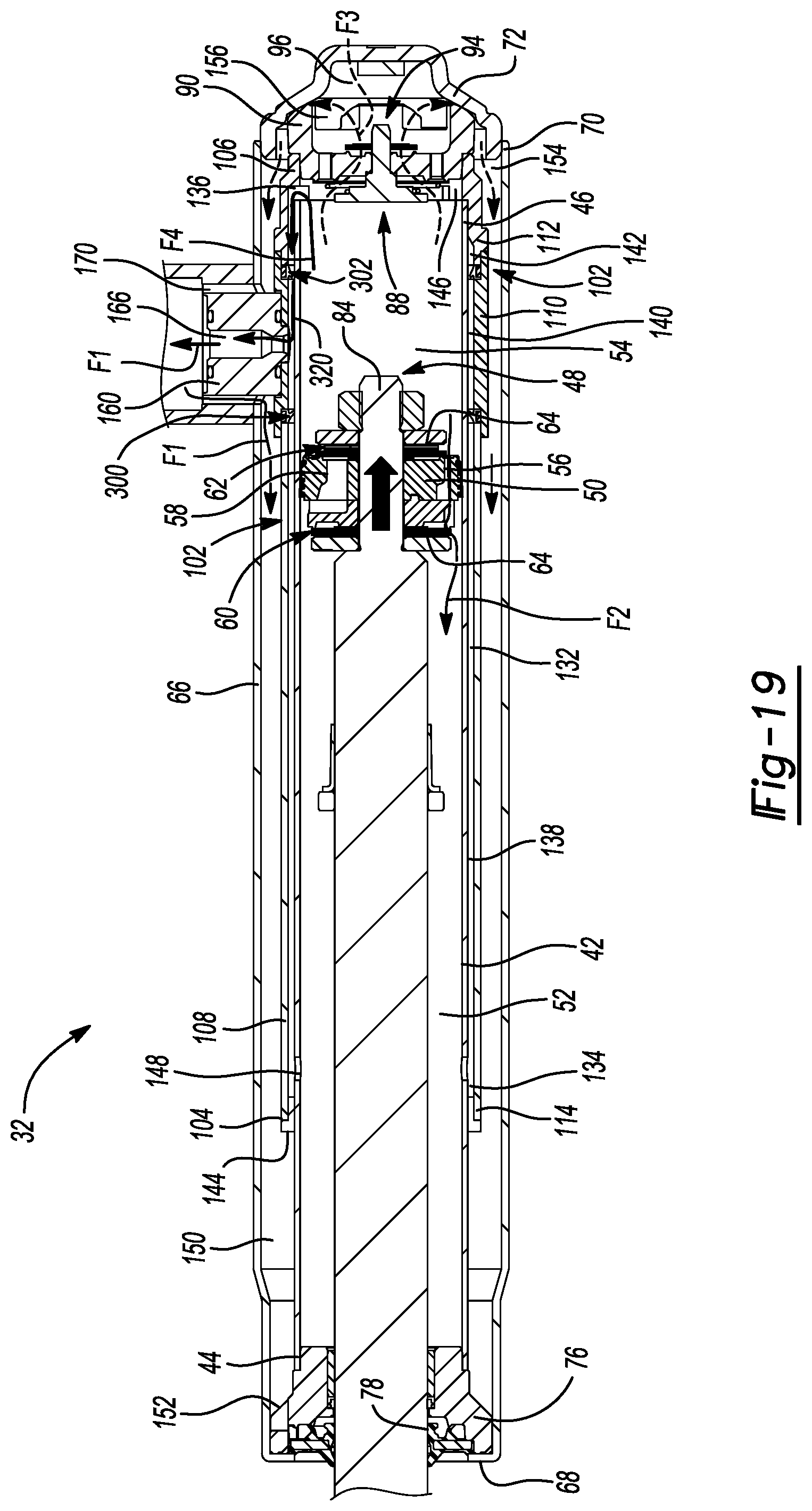 Patent US11781611 Figure 19 – Damper with compression damping force range increase