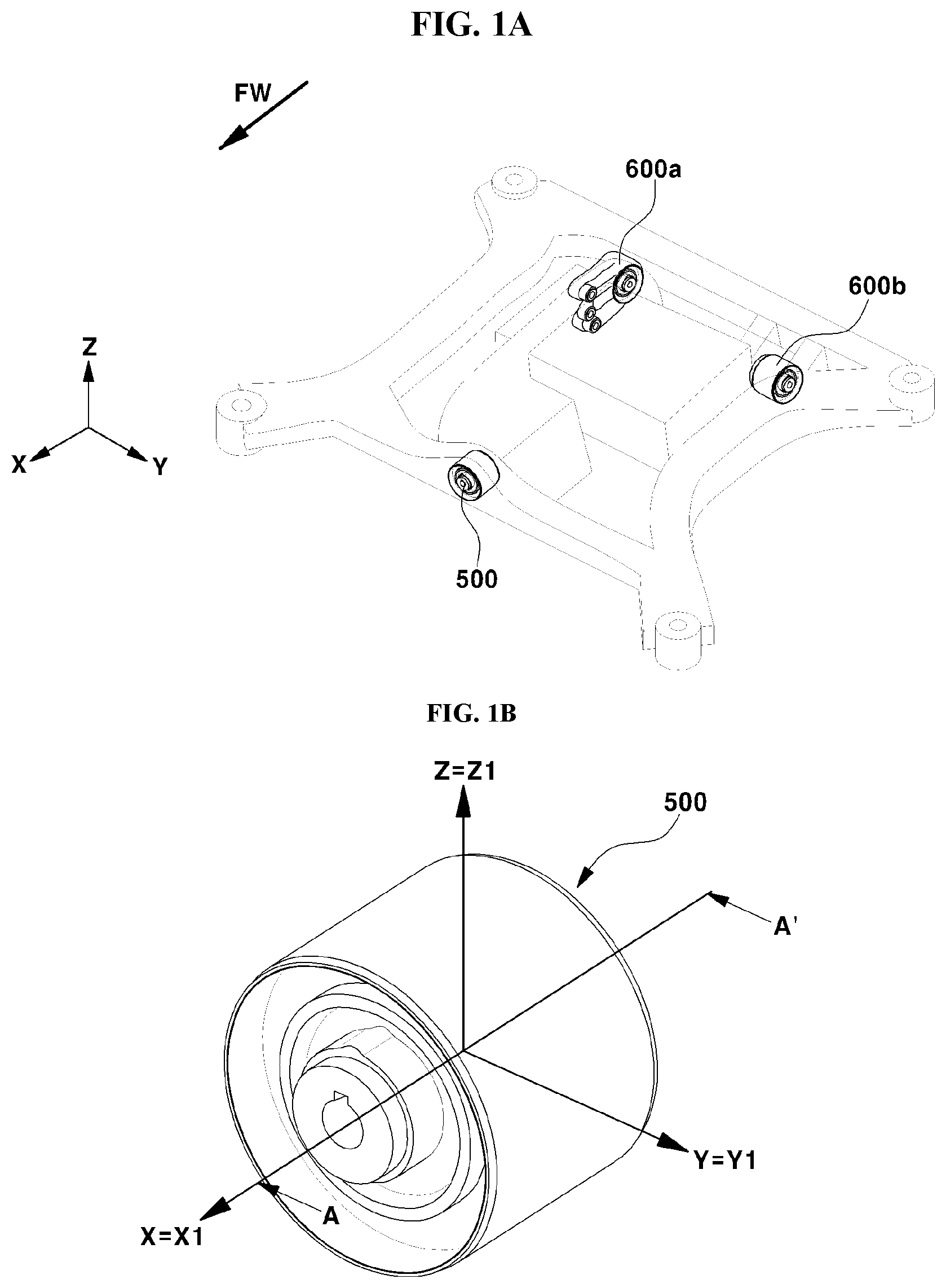 Patent US11781613 Figure 1 – Bush-type hydraulic mount