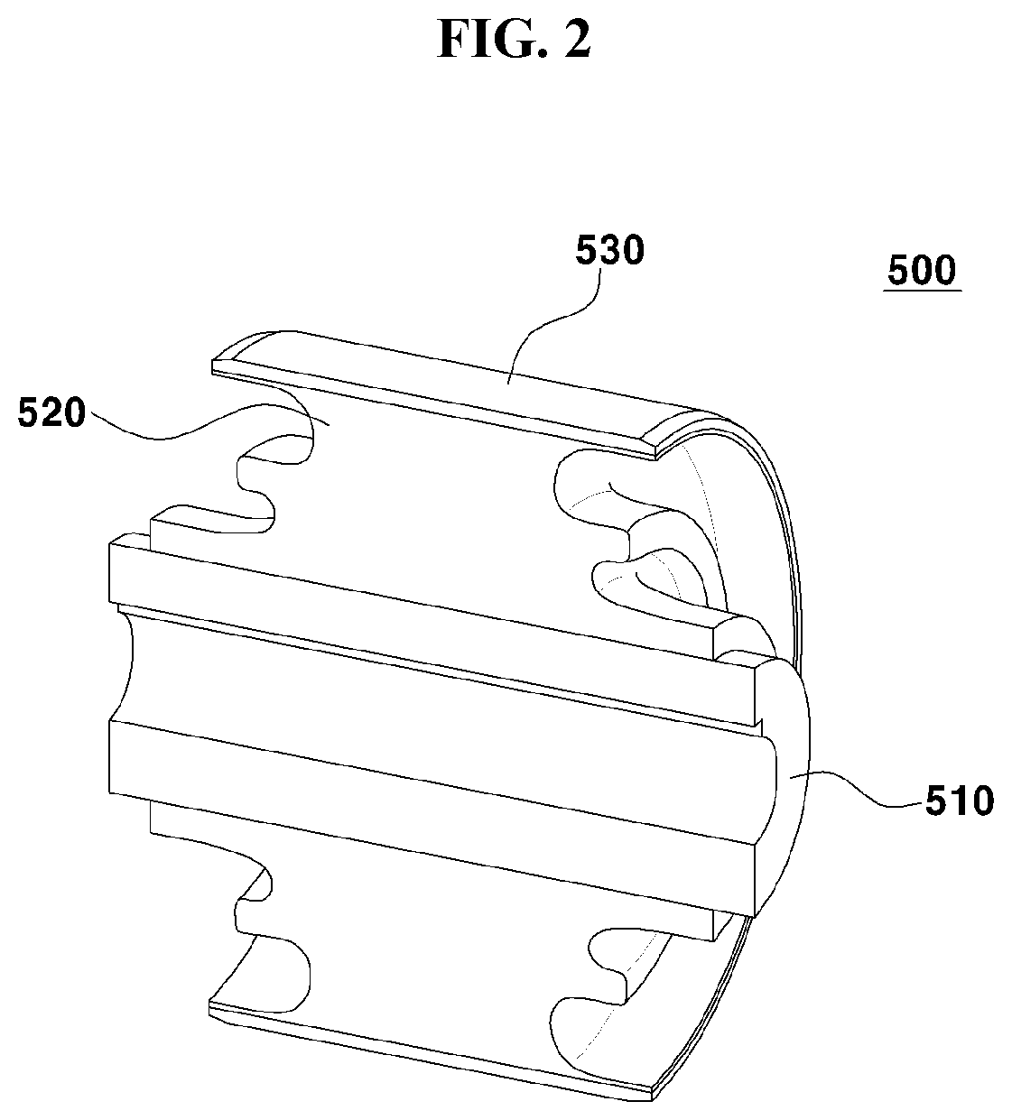 Patent US11781613 Figure 2 – Bush-type hydraulic mount