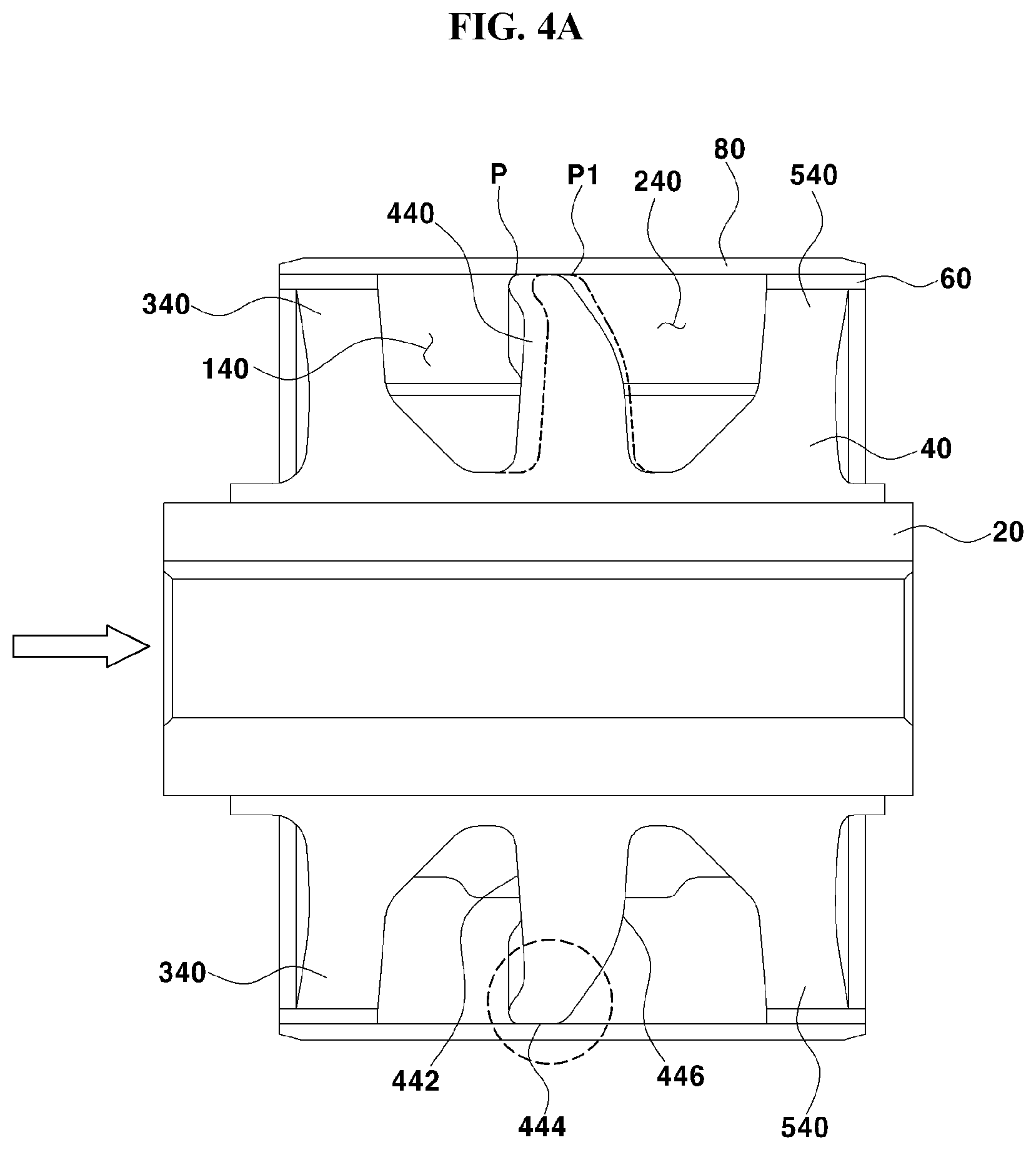 Patent US11781613 Figure 5 – Bush-type hydraulic mount