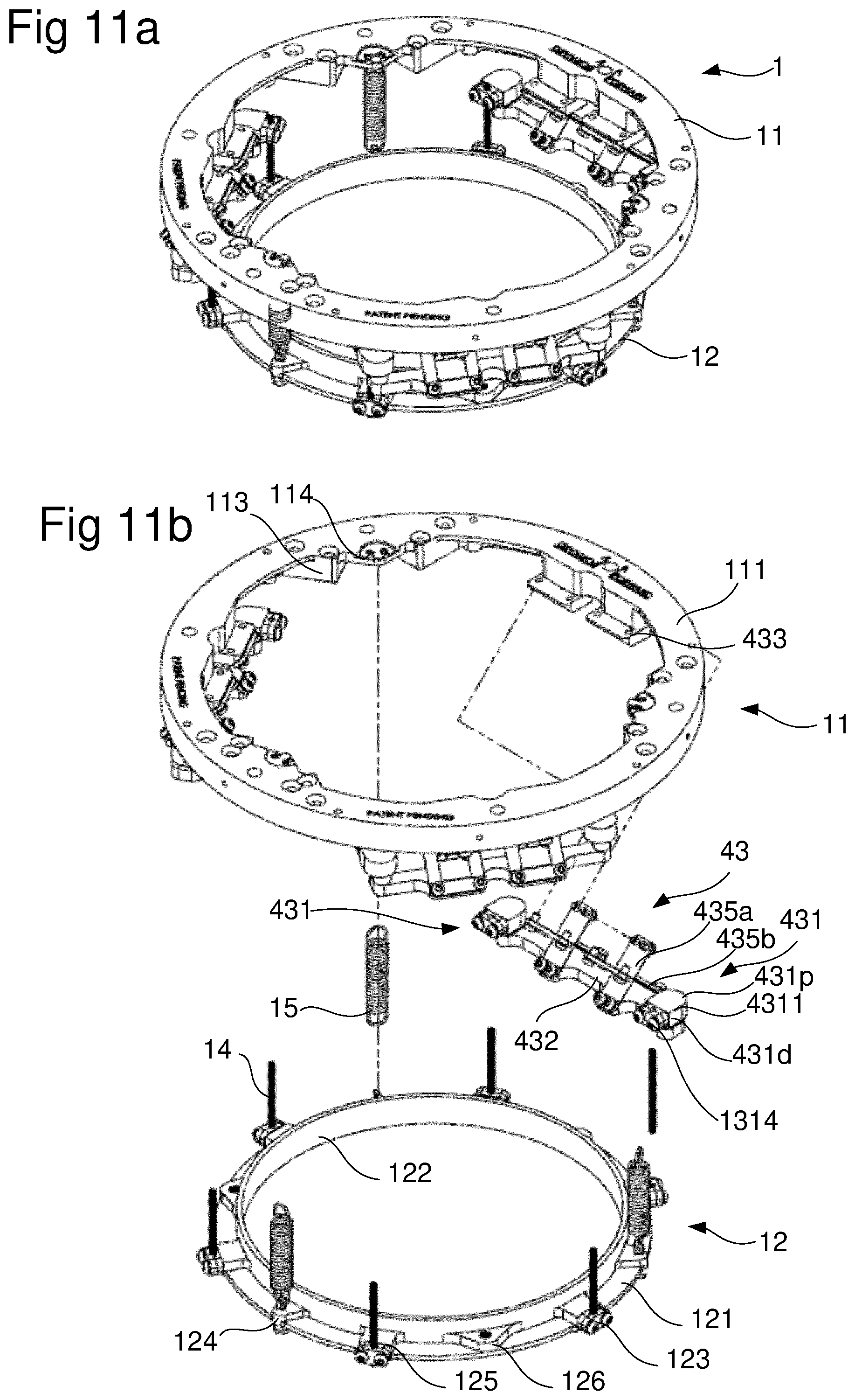 Patent US11781615 Figure 7 – Instrument mount movable platform comprising such instrument mount and use of such instrument mount