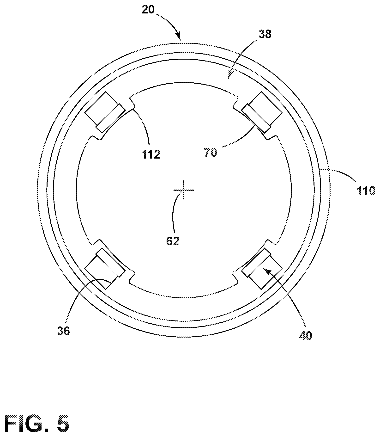 Patent US11781616 Figure 5 – Vibration isolator for an appliance motor having internal silencing voids