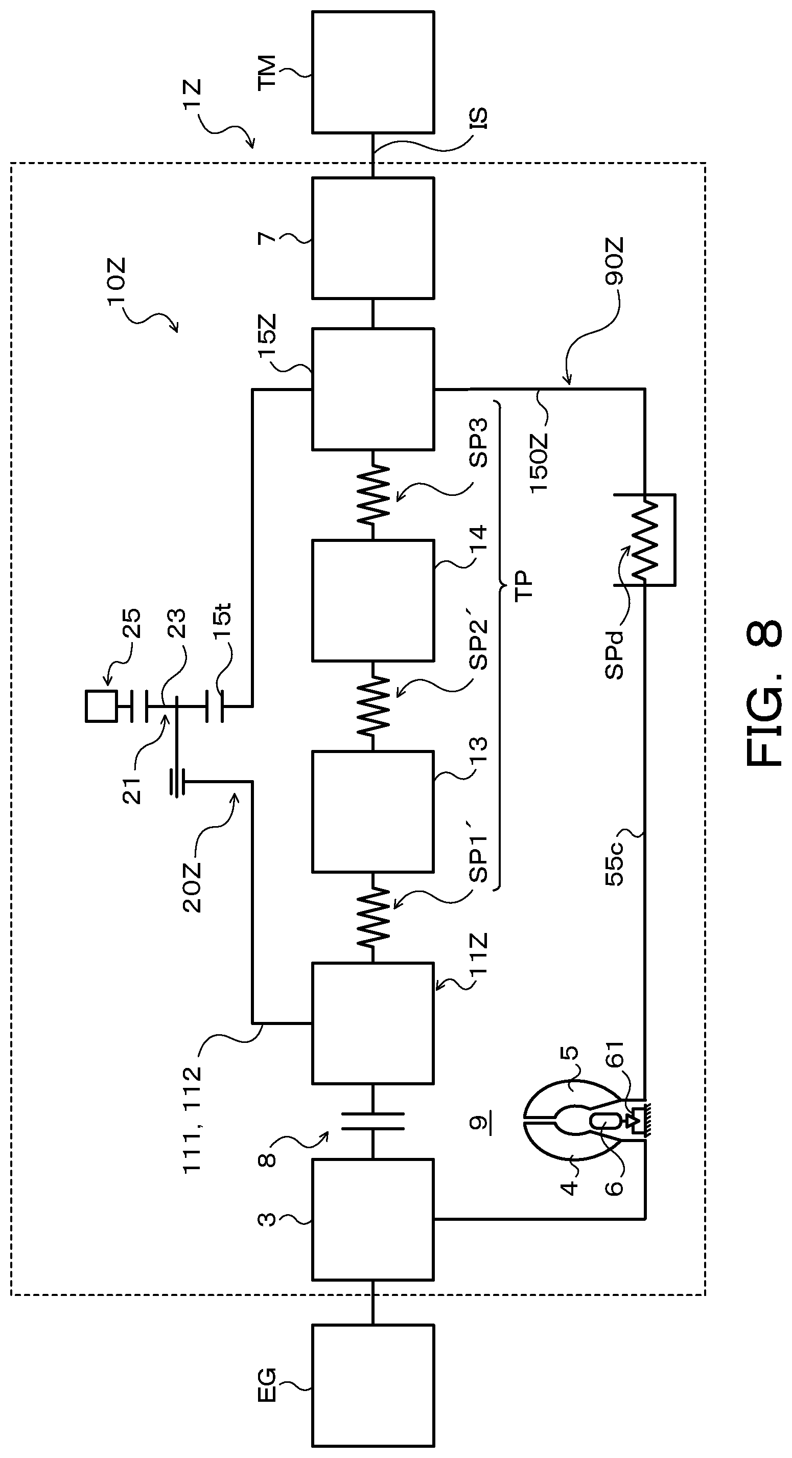 Patent US11781618 Figure 8 – Damper device