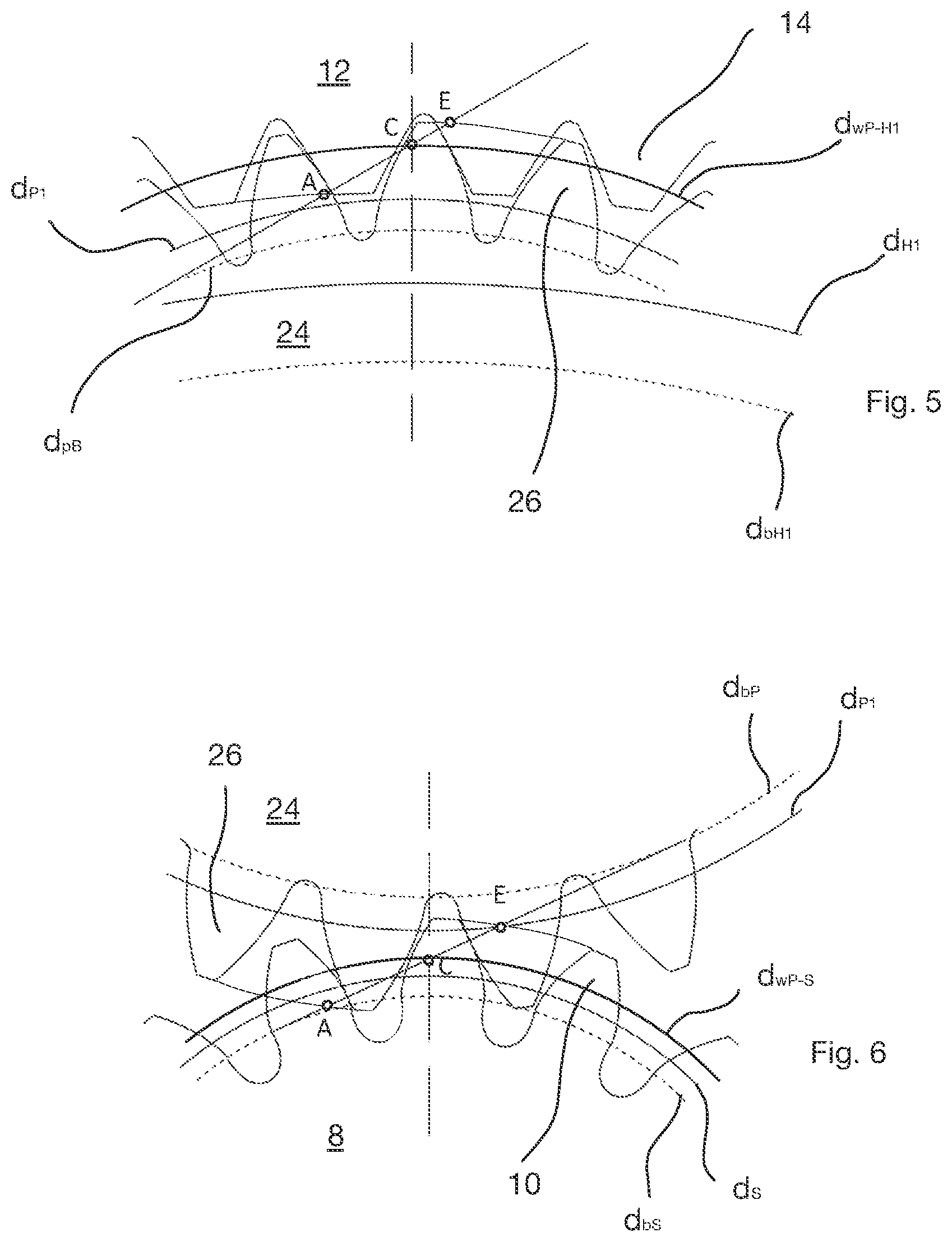 Patent US11781619 Figure 5 – Planetary transmission