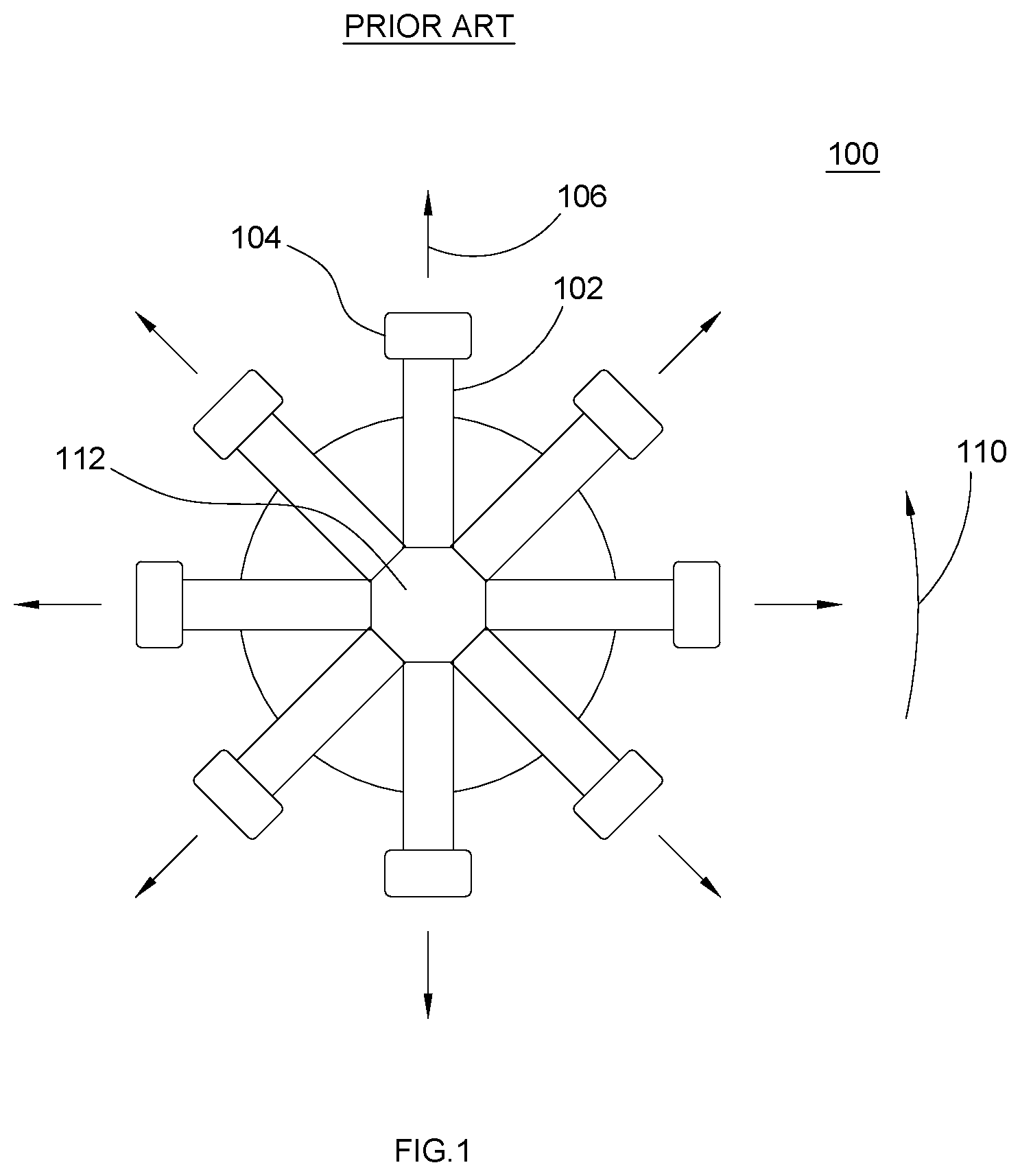Patent US11781623 Figure 1 – Apparatus for creating centripetal force differential