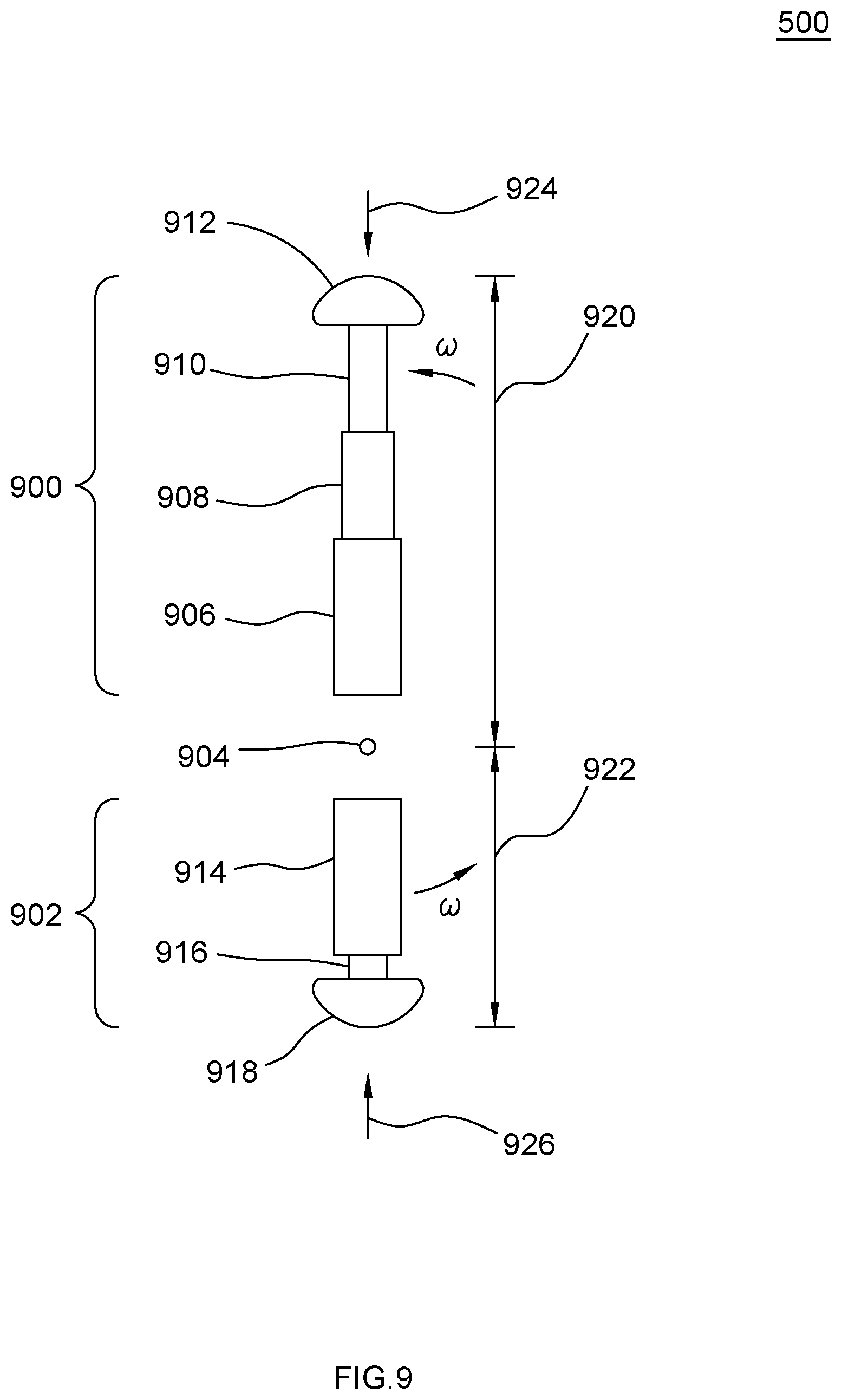 Patent US11781623 Figure 9 – Apparatus for creating centripetal force differential