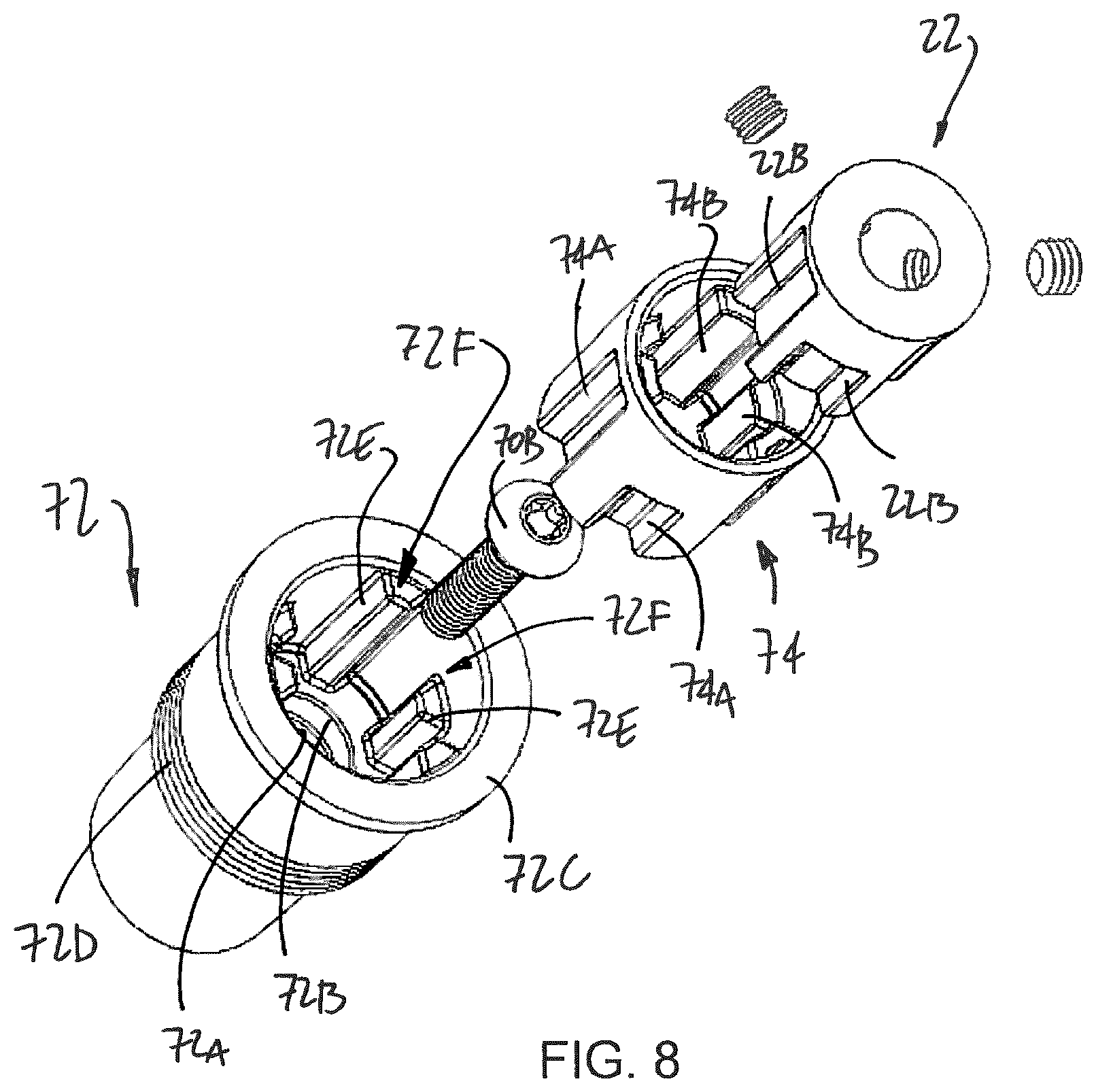 Patent US11781624 Figure 9 – Linear actuator for motion simulator