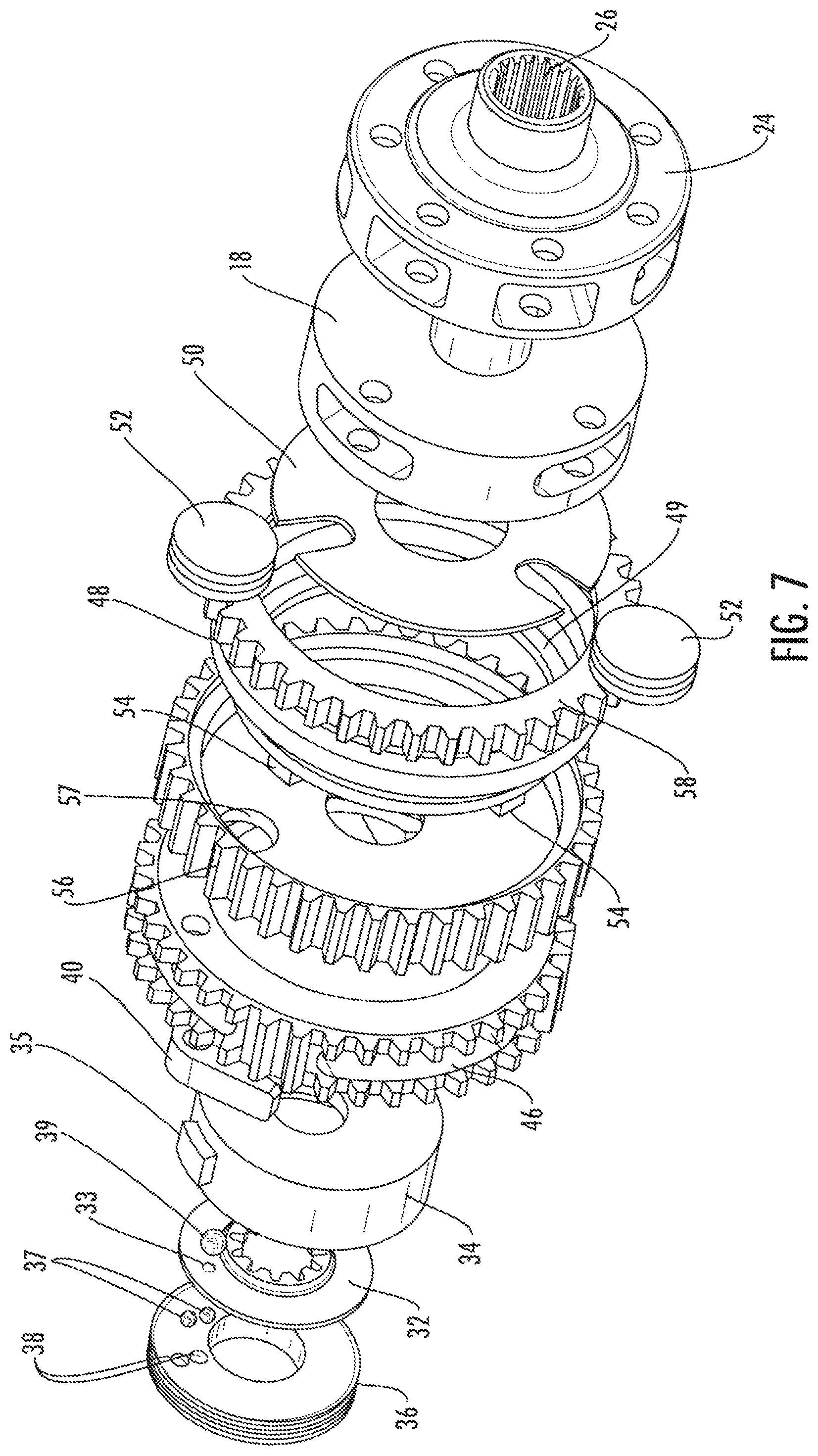 Patent US11781625 Figure 6 – Single-use non-jamming stop module for rotary drive actuator