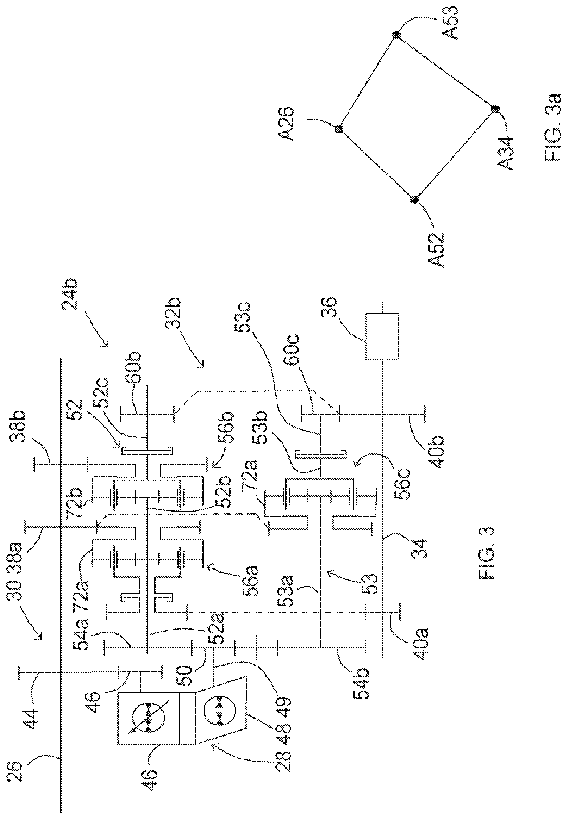 Patent US11781630 Figure 3 – Power split transmission, transmission module and vehicle