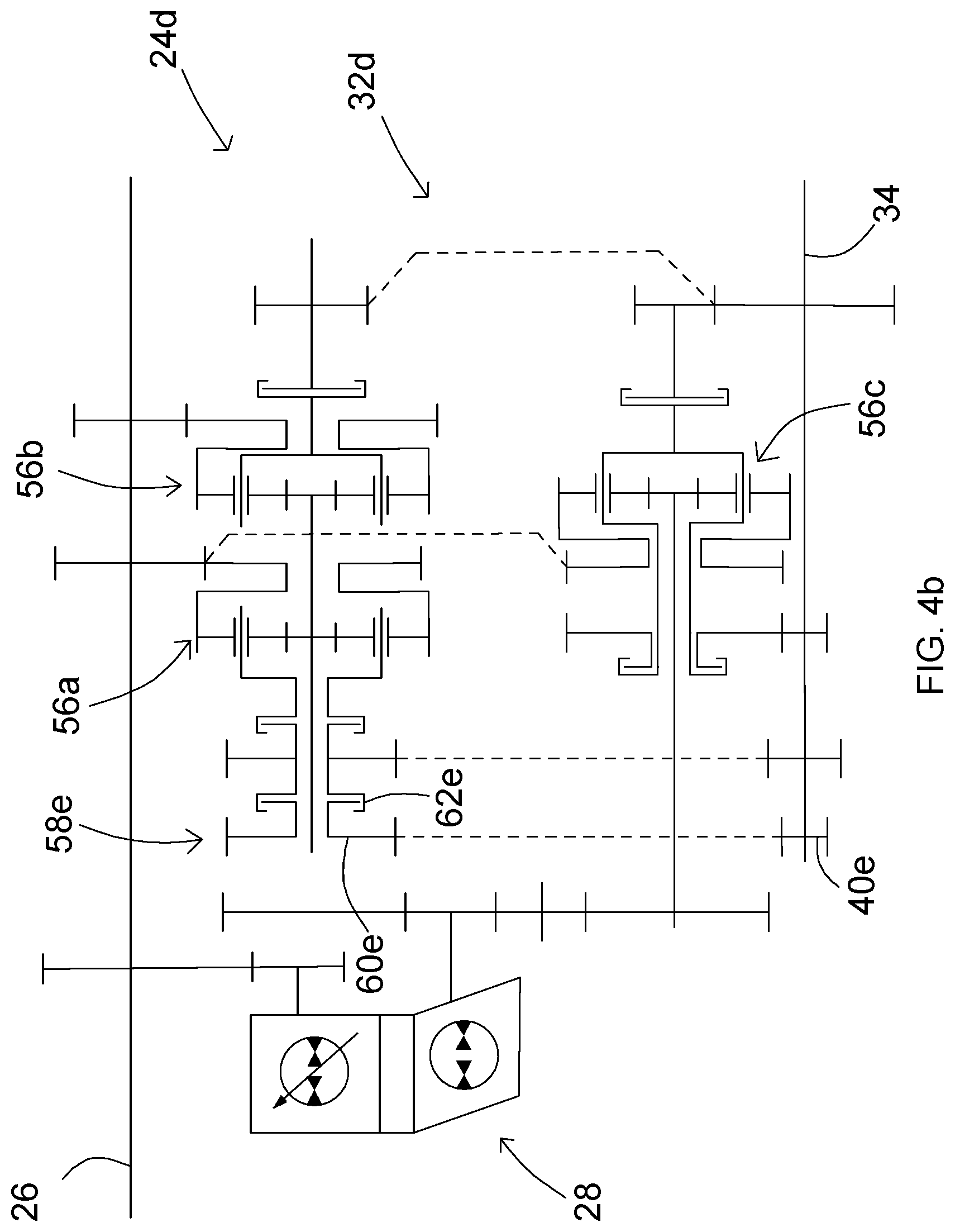 Patent US11781630 Figure 5 – Power split transmission, transmission module and vehicle