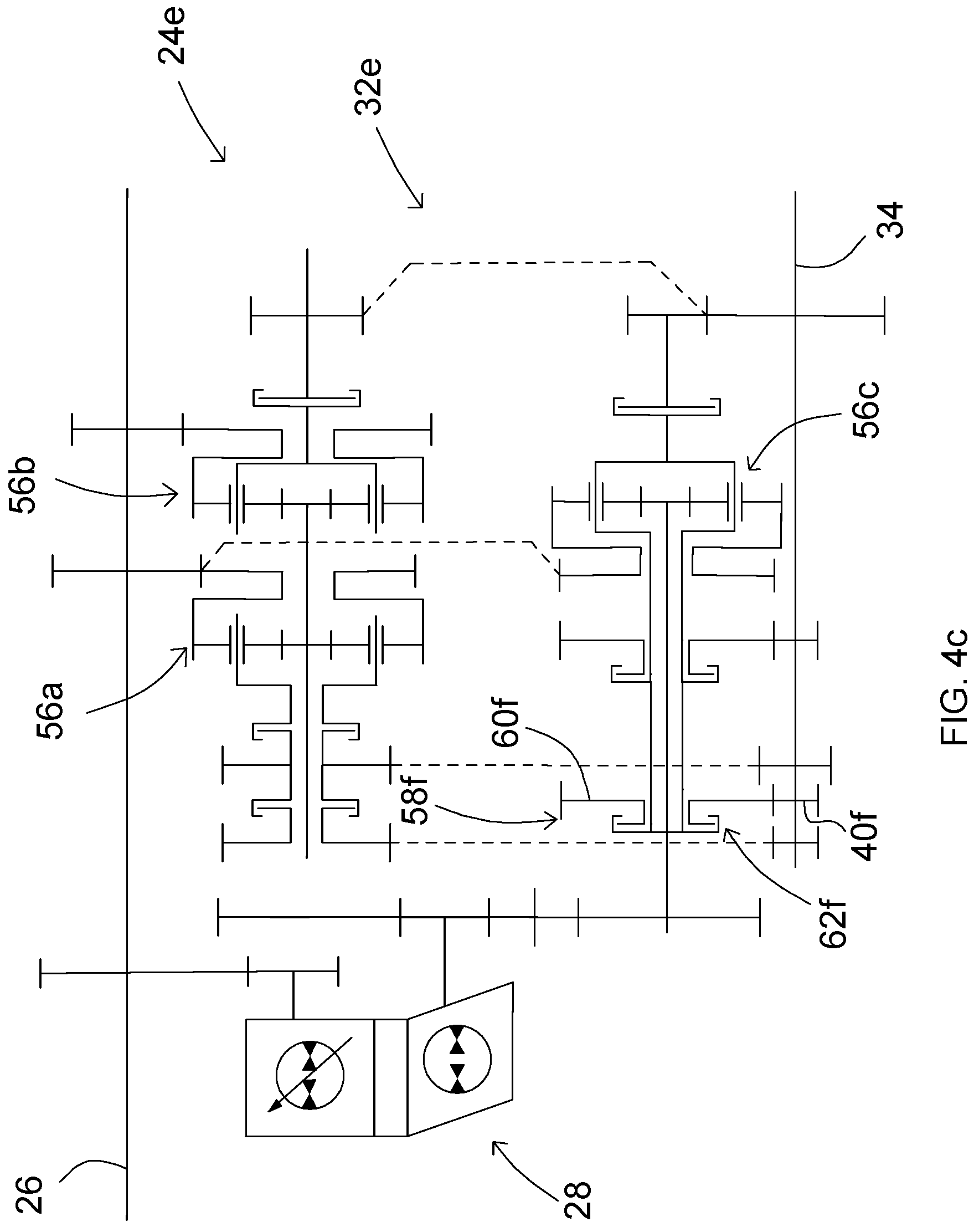Patent US11781630 Figure 6 – Power split transmission, transmission module and vehicle