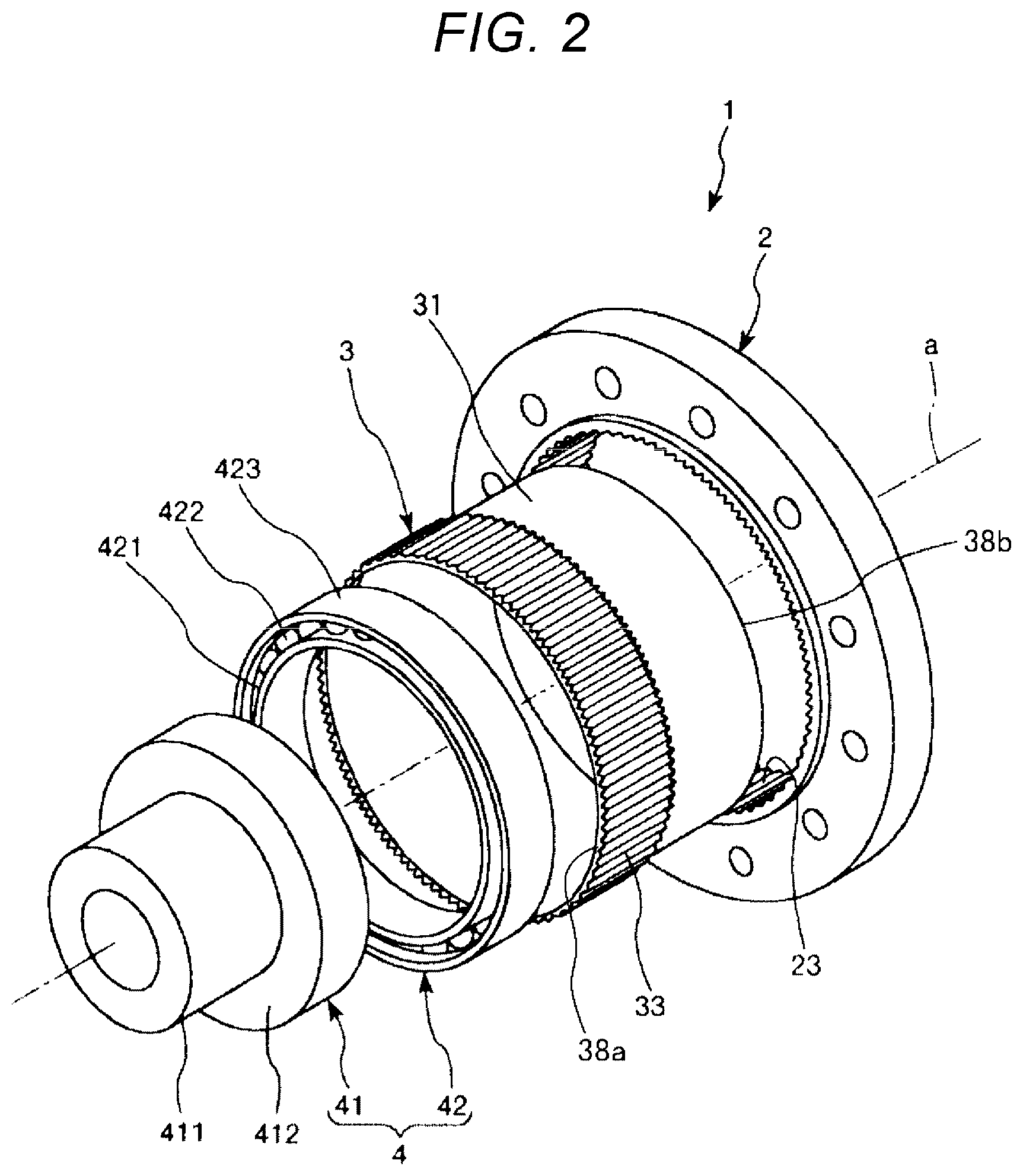 Patent US11781632 Figure 2 – Gear device and robot