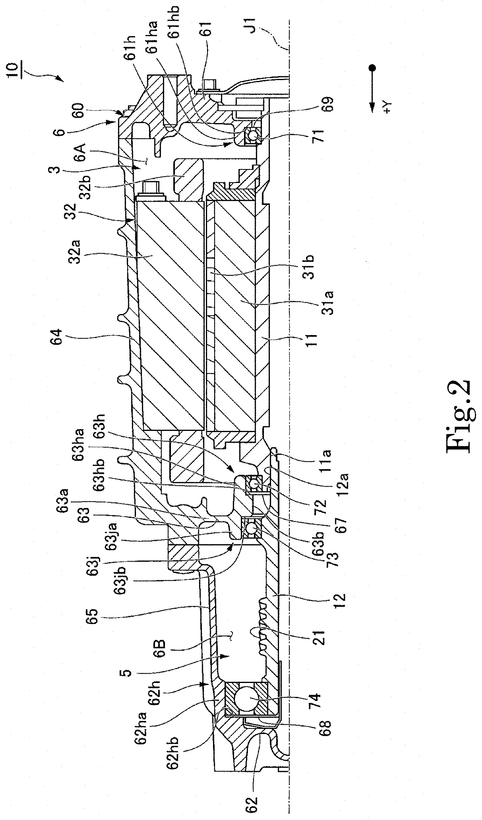 Patent US11781635 Figure 2 – Motor unit