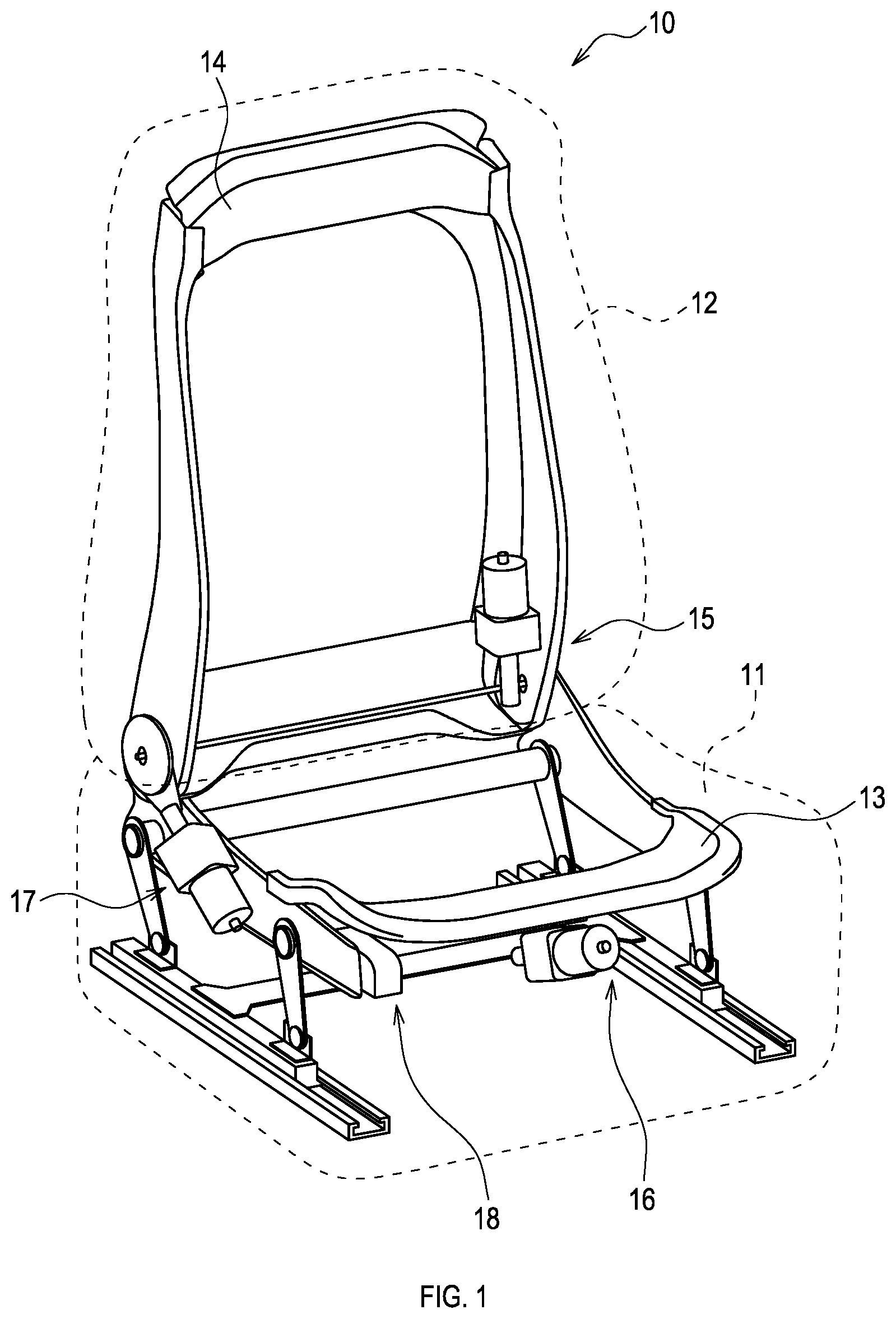 Patent US11781636 Figure 1 – Gearbox for vehicle seat