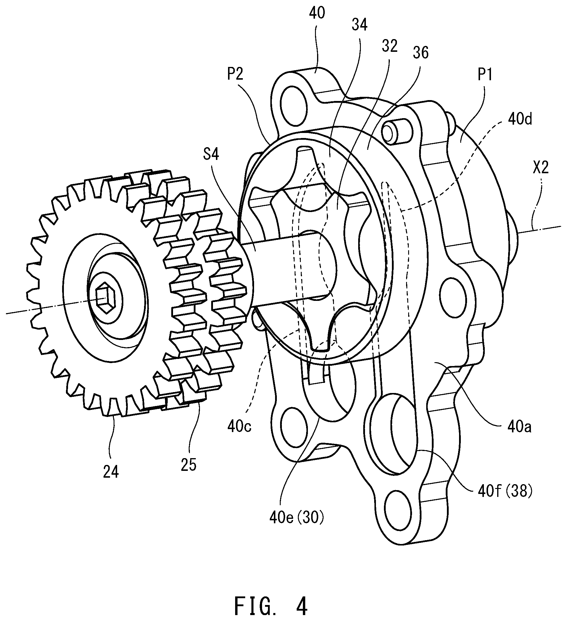 Patent US11781642 Figure 4 – Power unit and vehicle including power unit