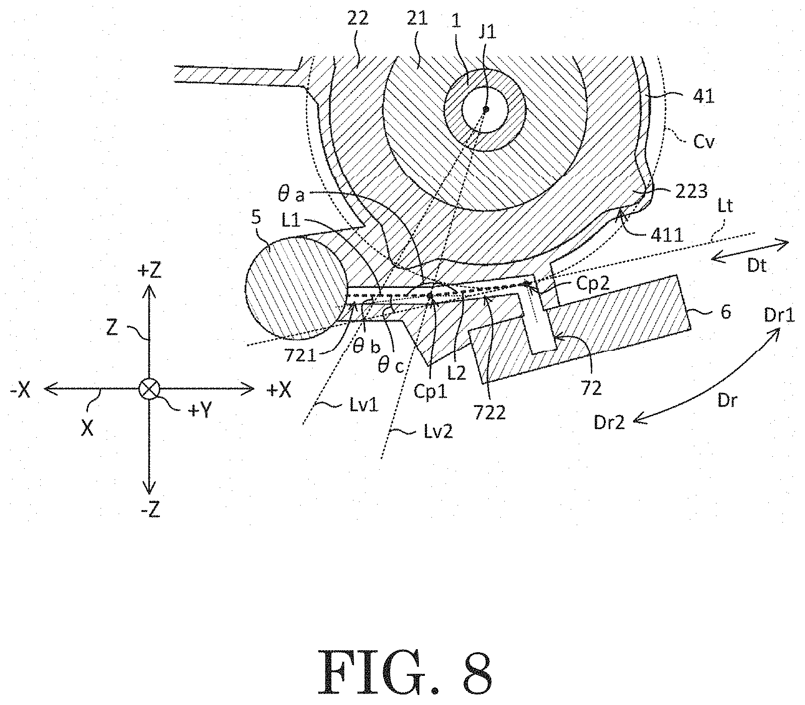 Patent US11781643 Figure 8 – Drive device
