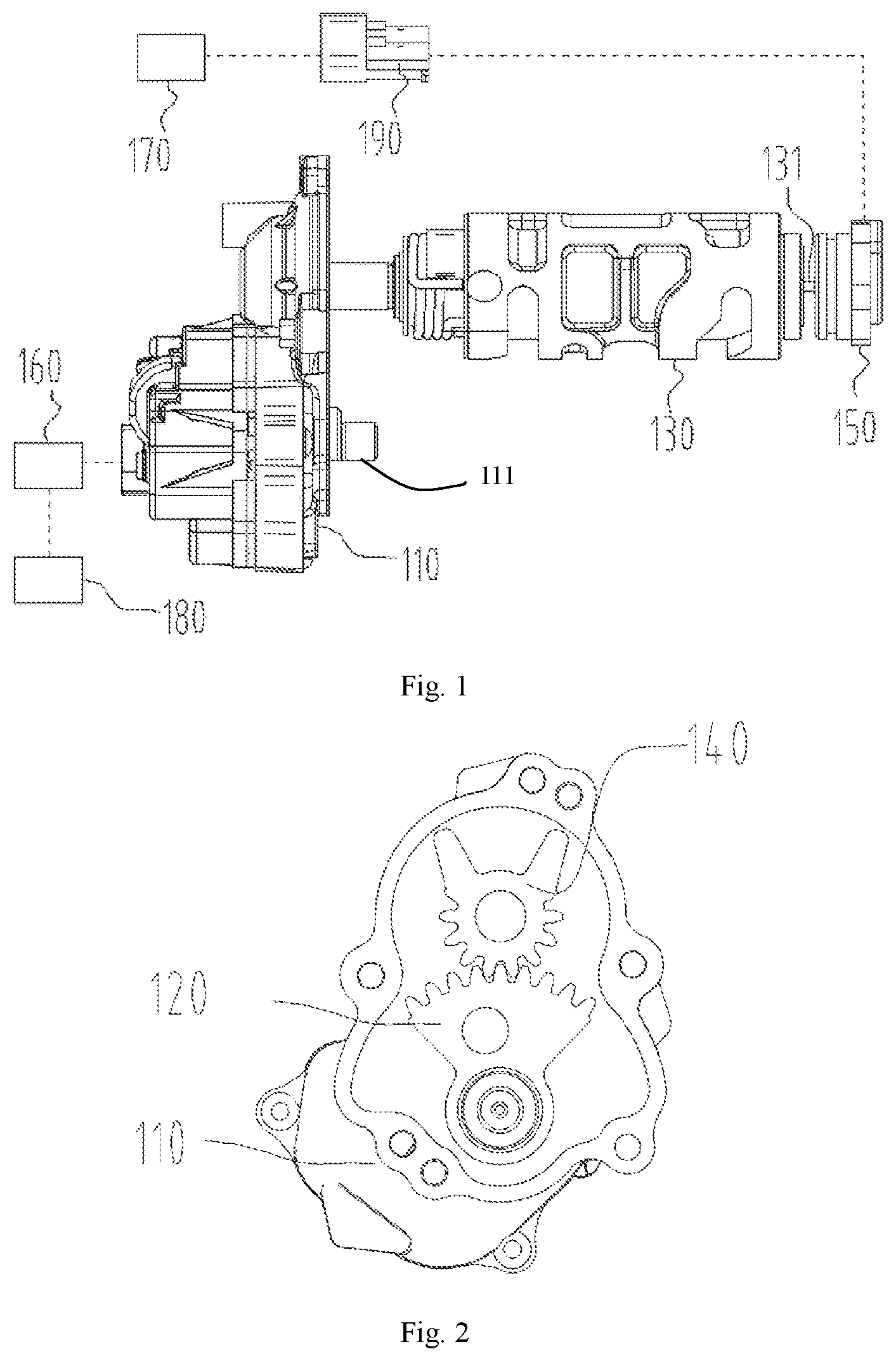 Patent US11781645 Figure 1 – Gear shifting device, transmission and all-terrain vehicle