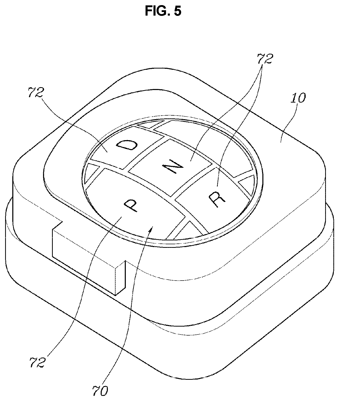 Patent US11781646 Figure 5 – Sphere-type shift control apparatus for electronic transmission system