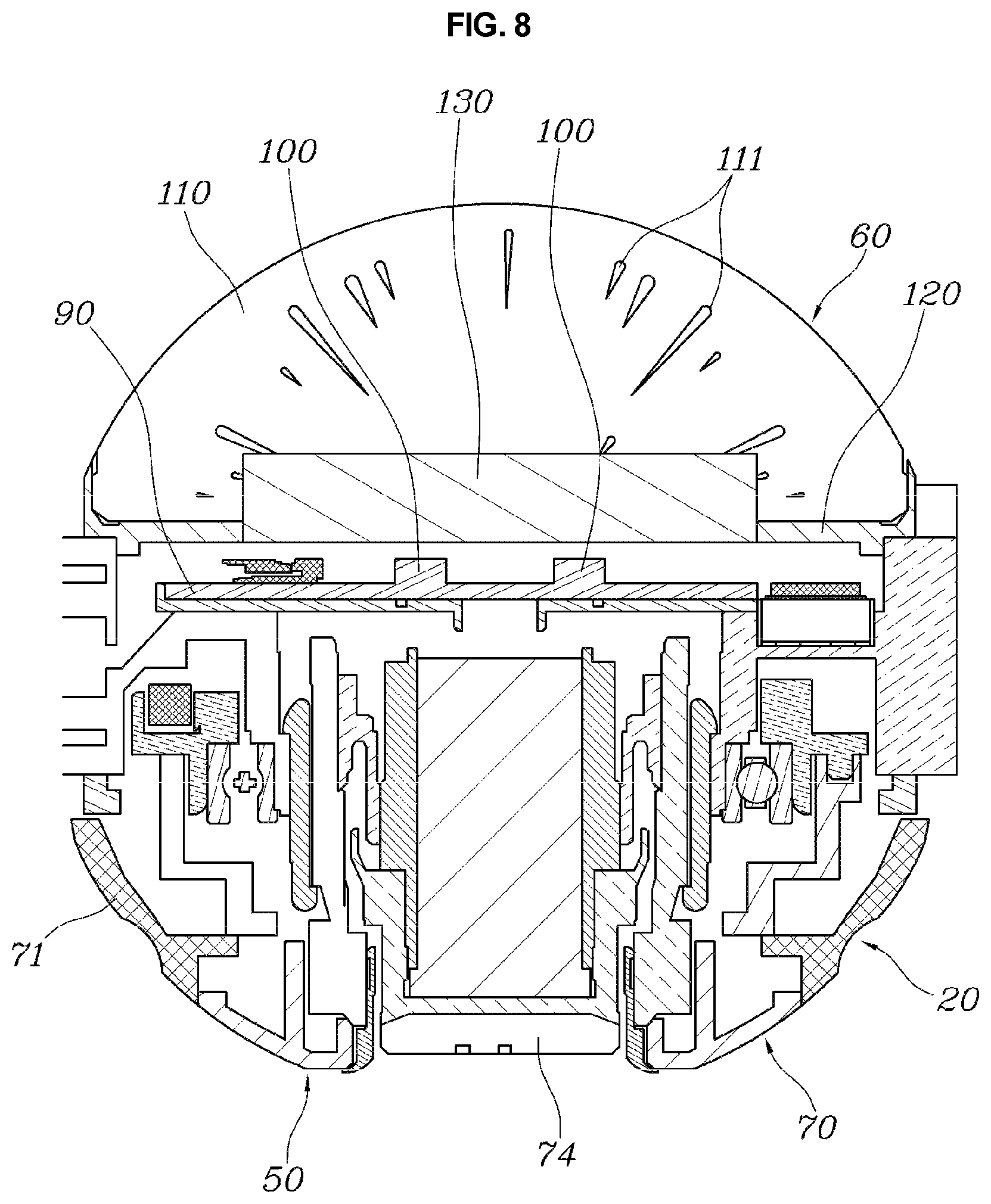 Patent US11781646 Figure 8 – Sphere-type shift control apparatus for electronic transmission system