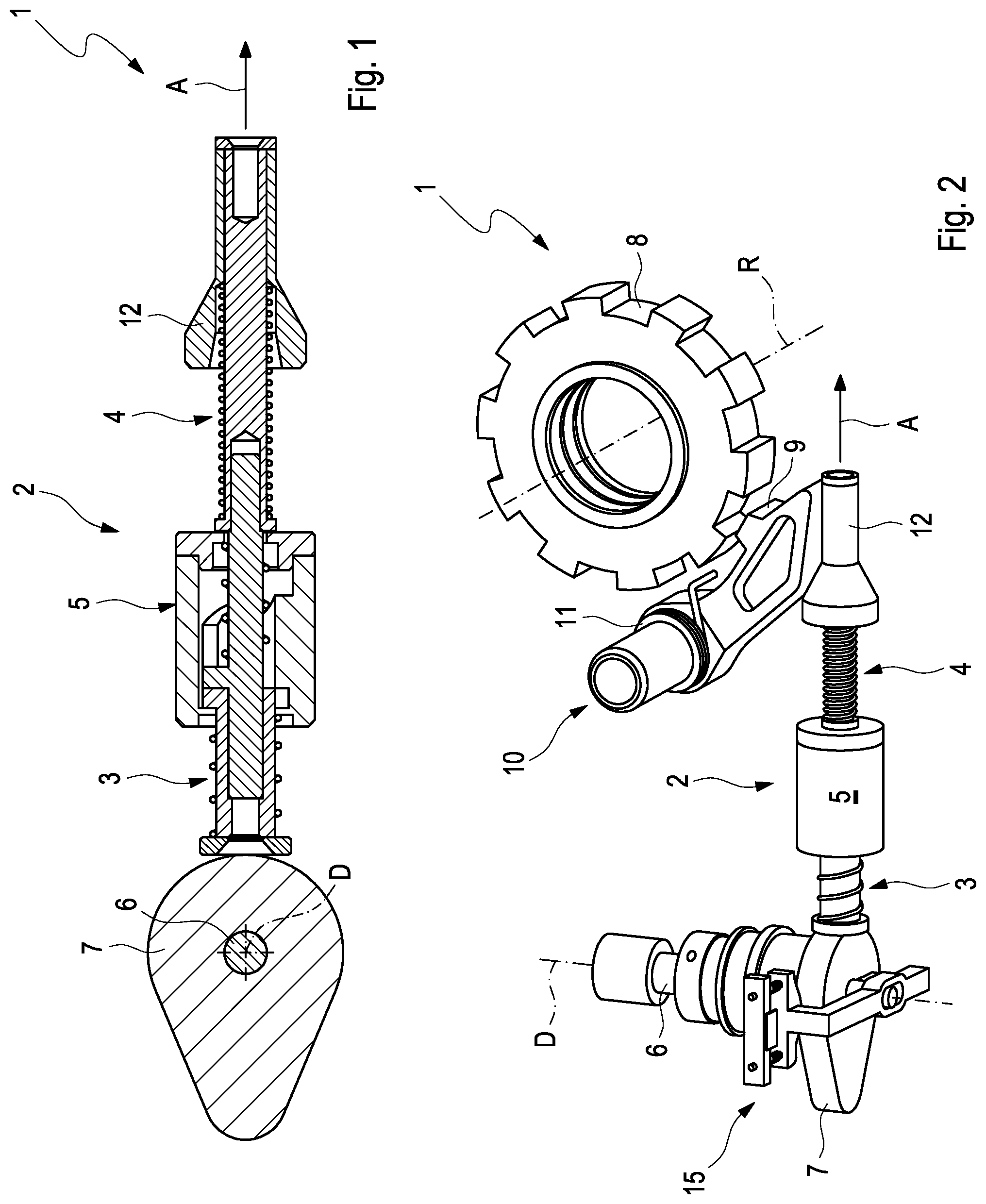 Patent US11781648 — Parking lock for a transmission of an electric or hybrid vehicle — Figure 1
