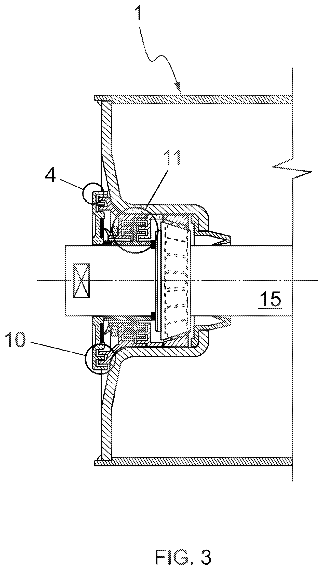 Patent US11781649 Figure 3 – External material intrusion-proof sealing system for rollers used in conveyor belts for bulk materials
