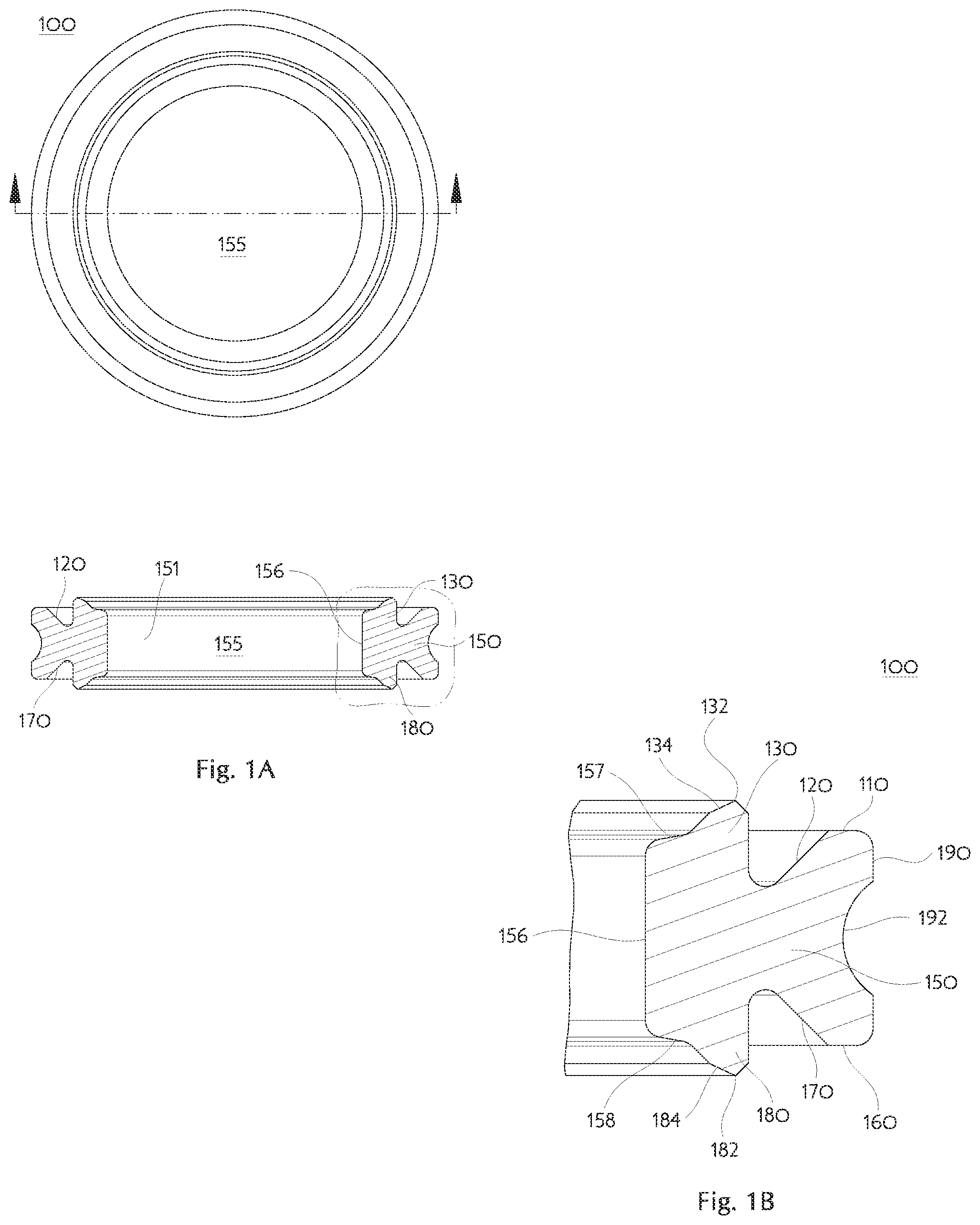 Patent US11781651 Figure 1 – Ultra-seal gasket for joining high purity fluid pathways