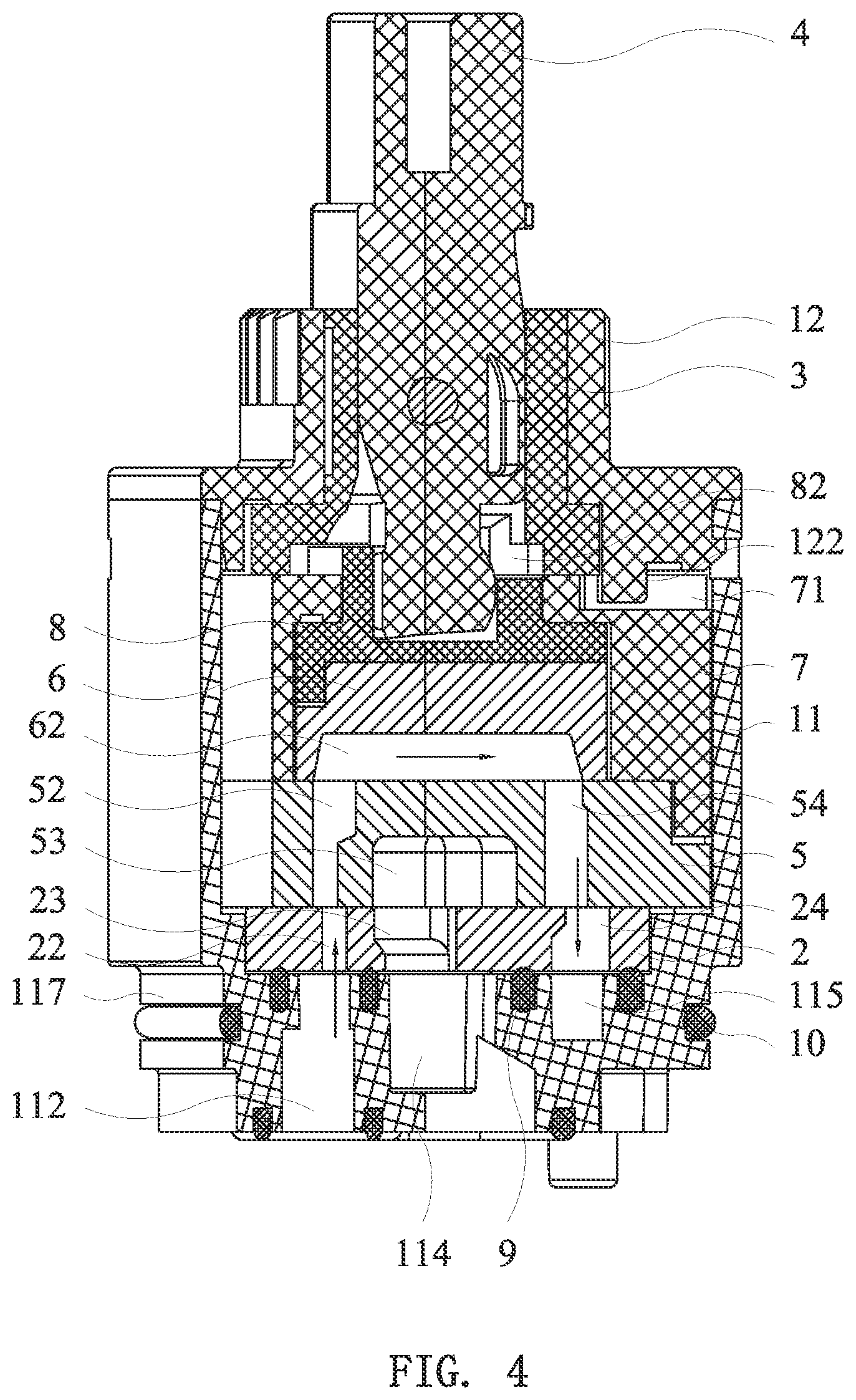 Patent US11781661 Figure 4 – Valve core for faucet