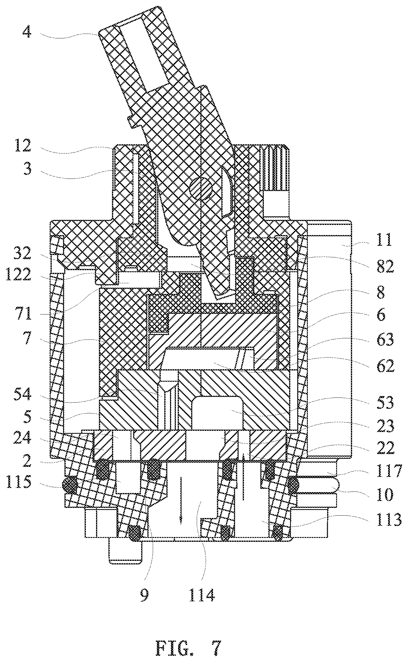 Patent US11781661 Figure 7 – Valve core for faucet