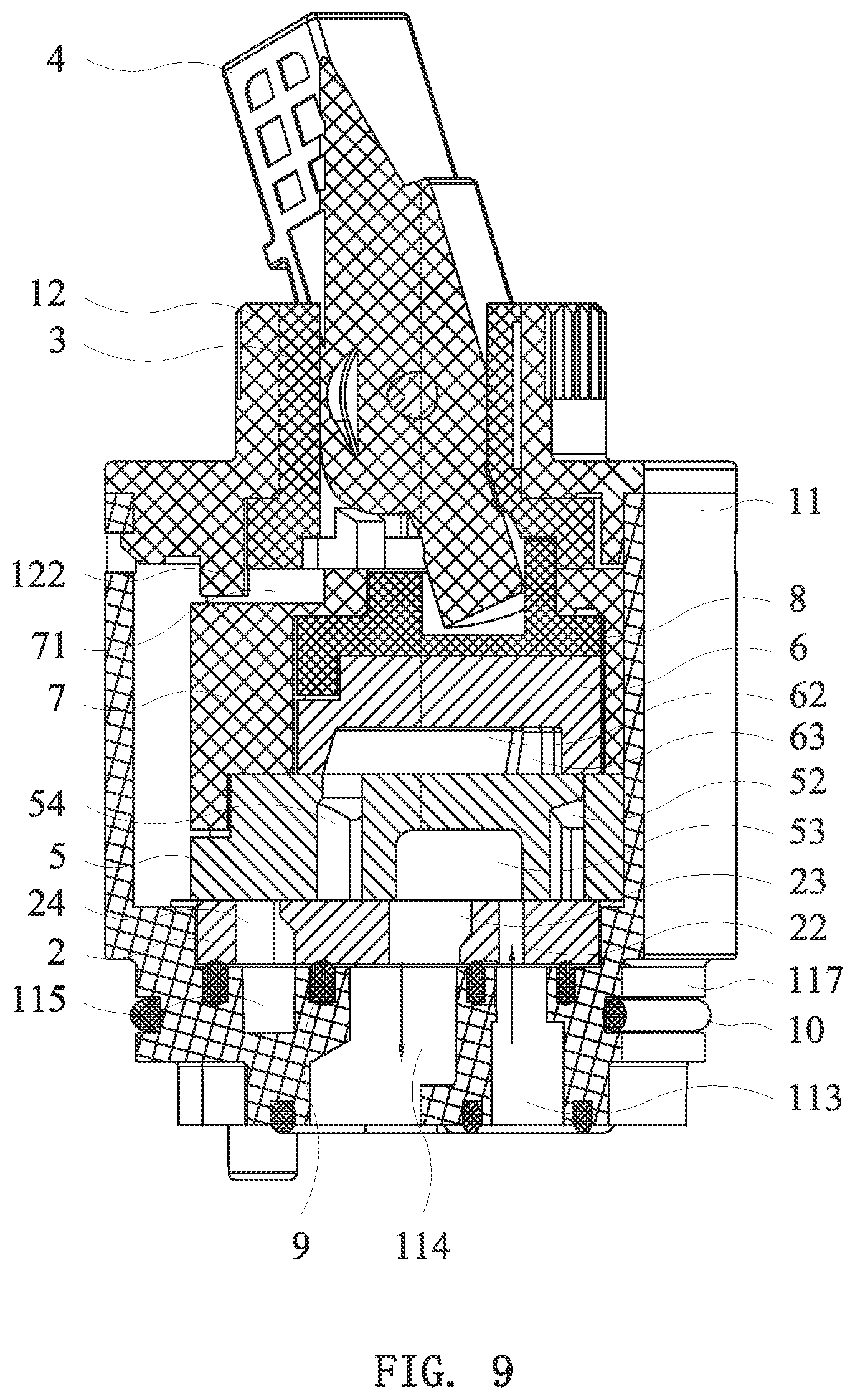Patent US11781661 Figure 9 – Valve core for faucet