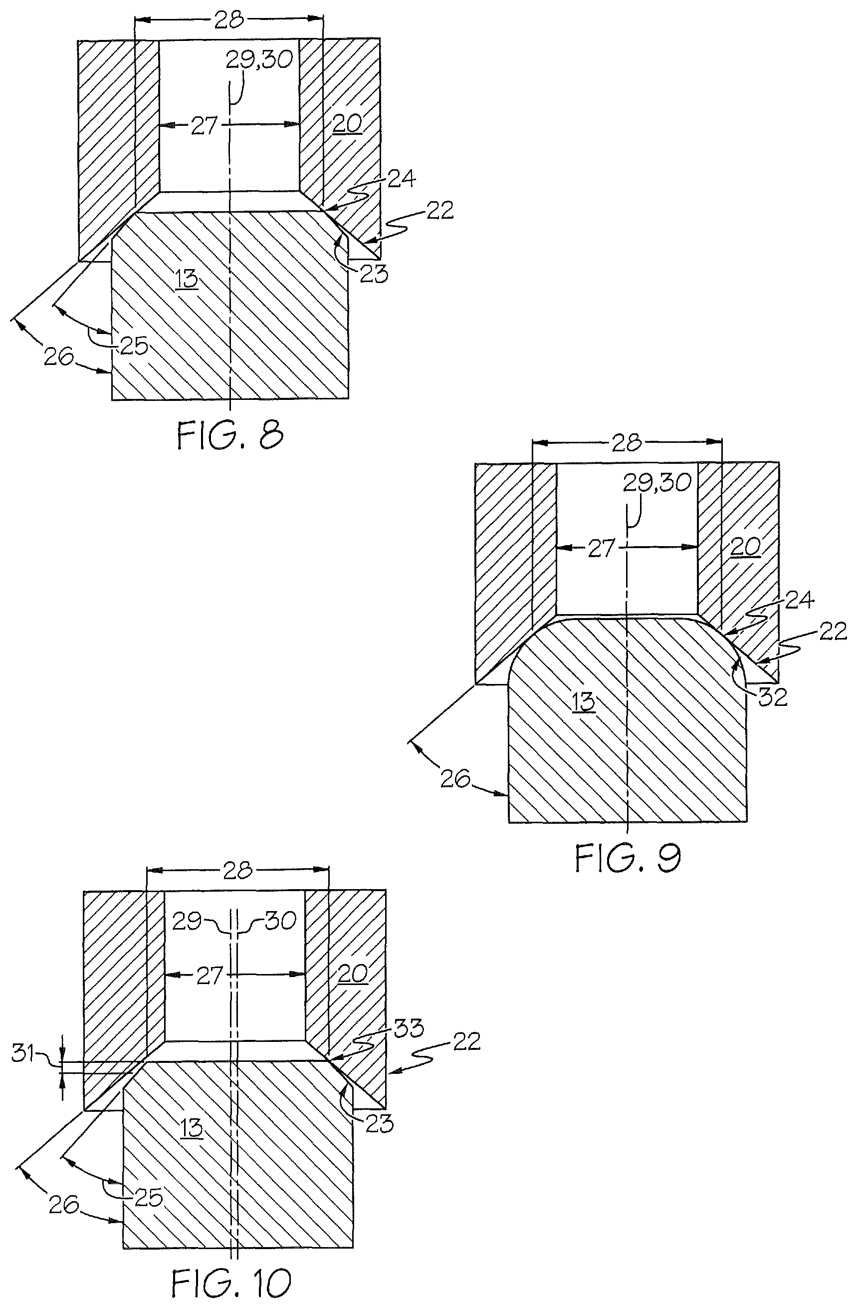 Patent US11781664 Figure 12 – Valve poppets and valve seats for high-speed reciprocating compressor capacity unloaders